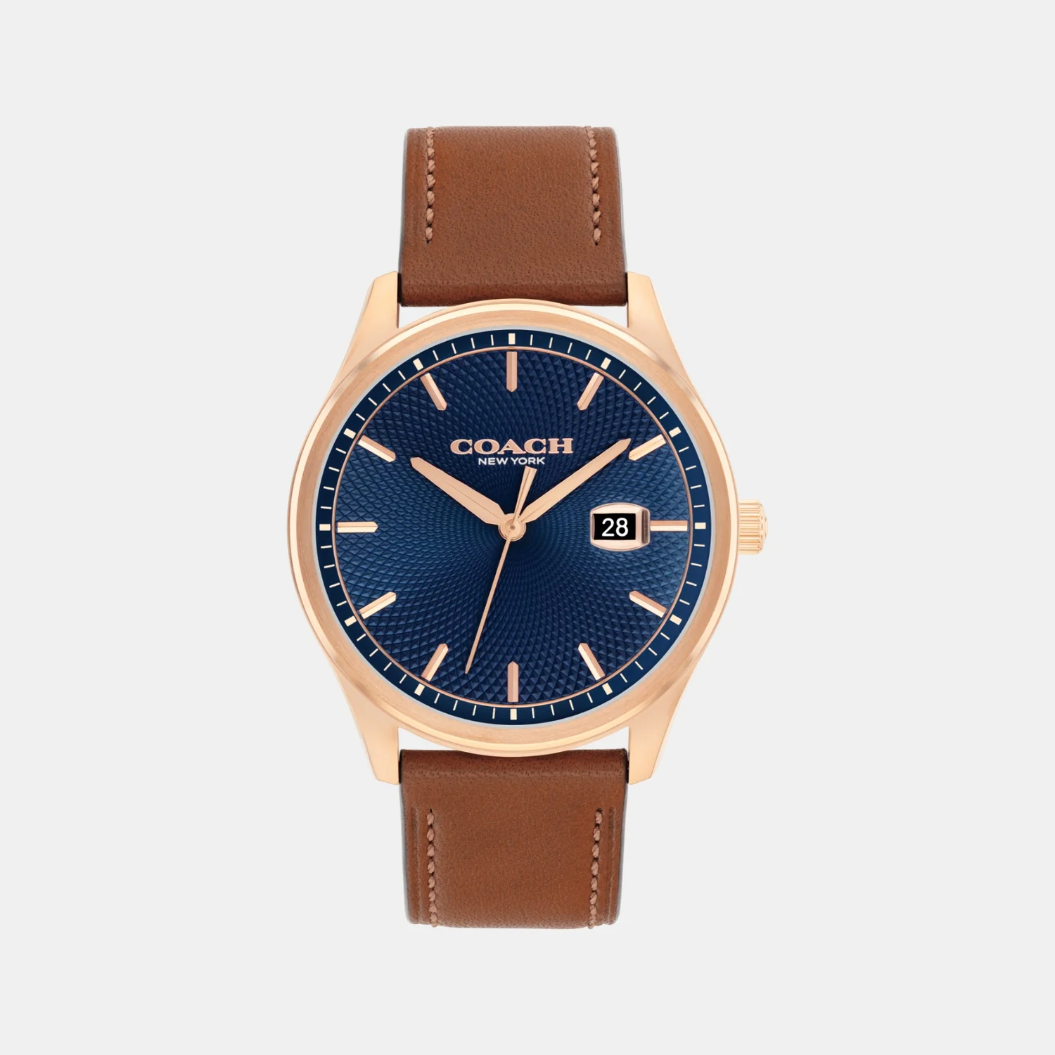 Oliver Men Quartz Blue Dial Analog Calf Watch 14602755 - Image 2