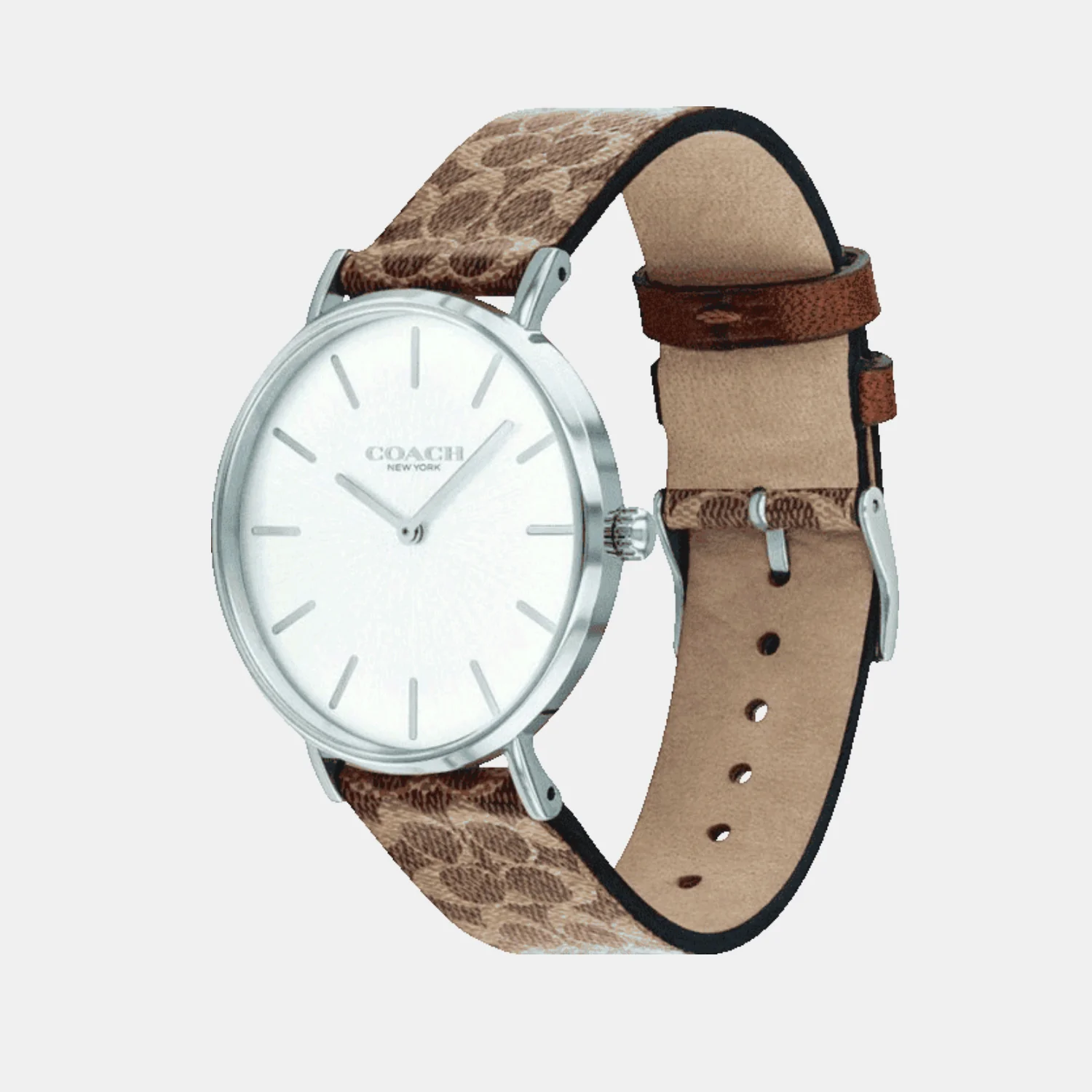 Perry Women Quartz Dual Tone Dial Analog Leather Watch 14503122 - Image 2
