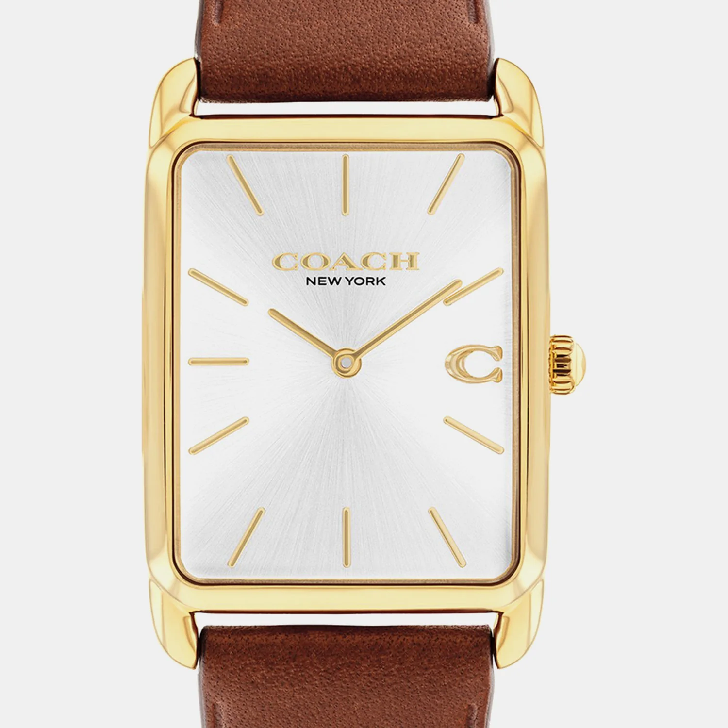 Unisex Quartz Silver Dial Analog Leather Watch 14400044 - Image 2
