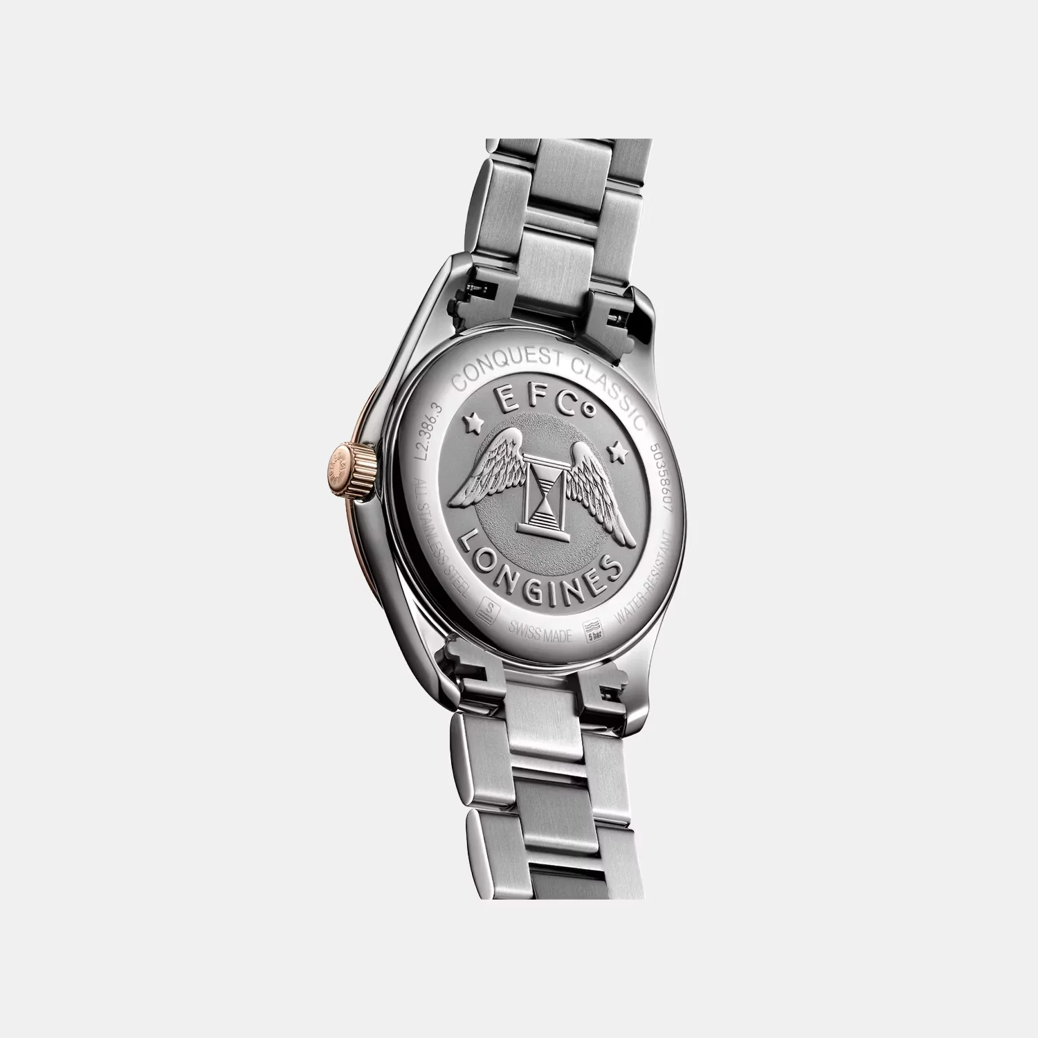 Conquest Classic Women Quartz Mother Of Pearl Dial Analog Stainless Steel Watch L23863877 - Image 5