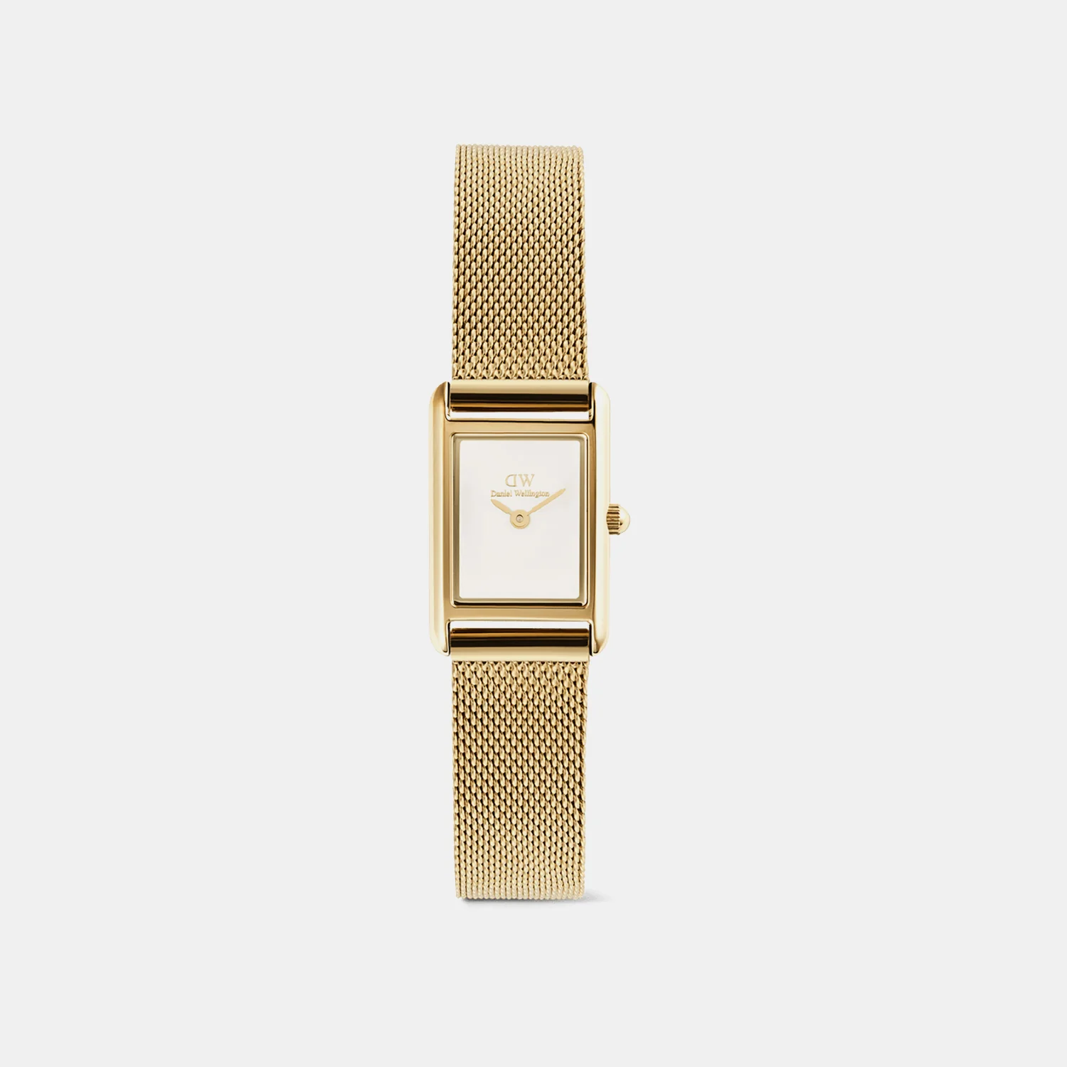 Bound Mini Women Quartz White Dial Analog Mesh Watch DW00100928