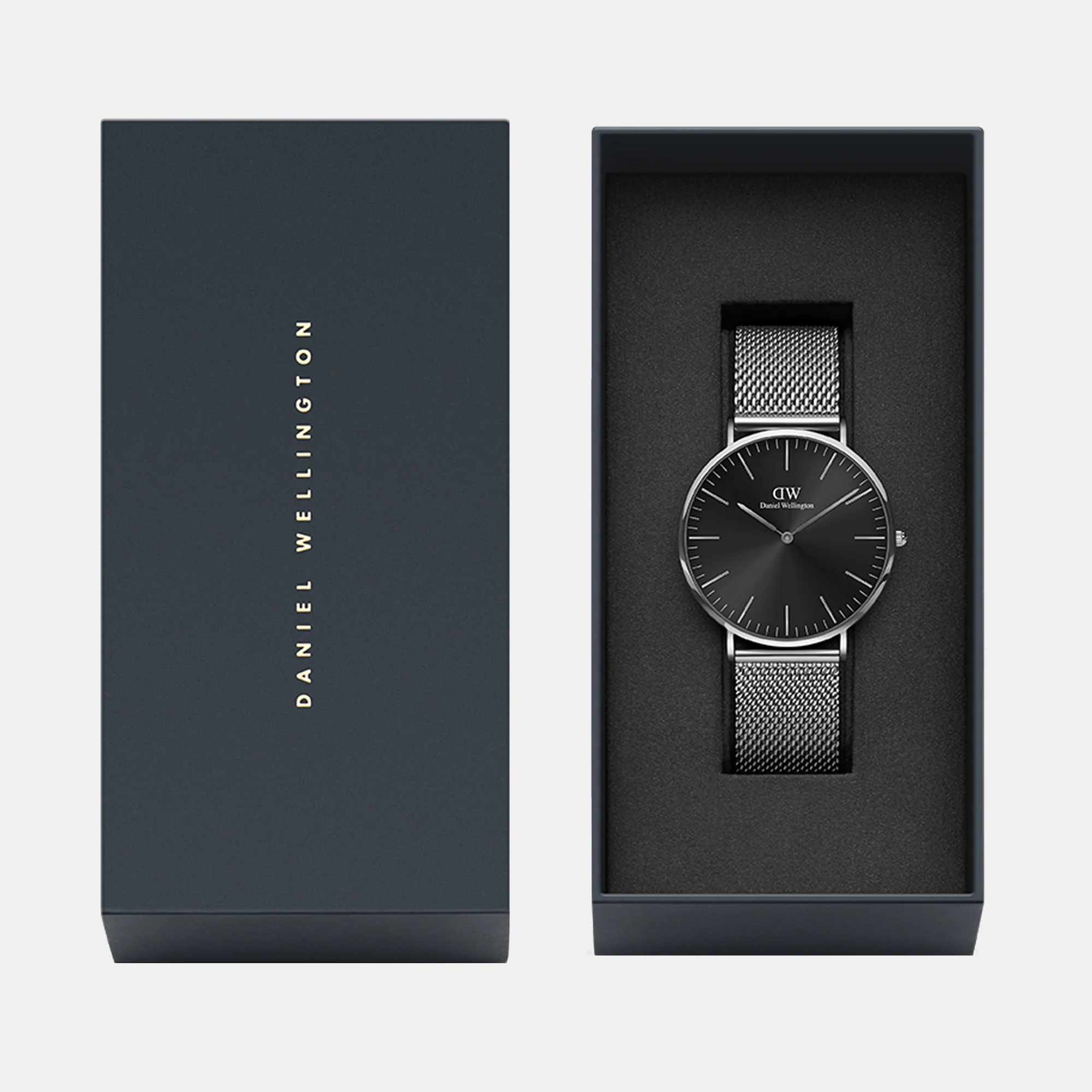 Classic Men Quartz Black Dial Analog Stainless Steel Watch DW00100629K - Image 5