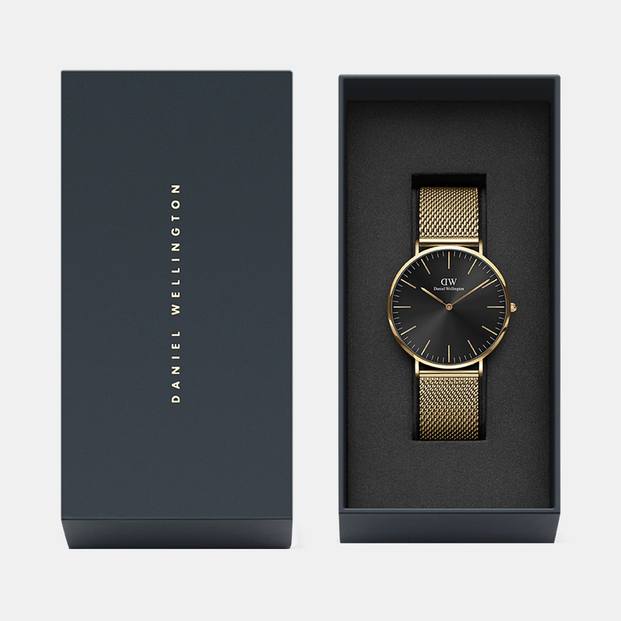 Classic Men Quartz Black Dial Analog Stainless Steel Watch DW00100631K - Image 5