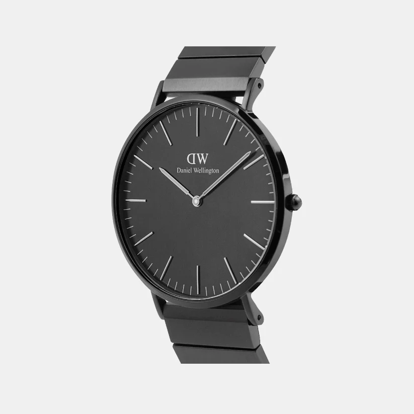 Classic Men Quartz Black Dial Analog Stainless Steel Watch DW00100778 - Image 2