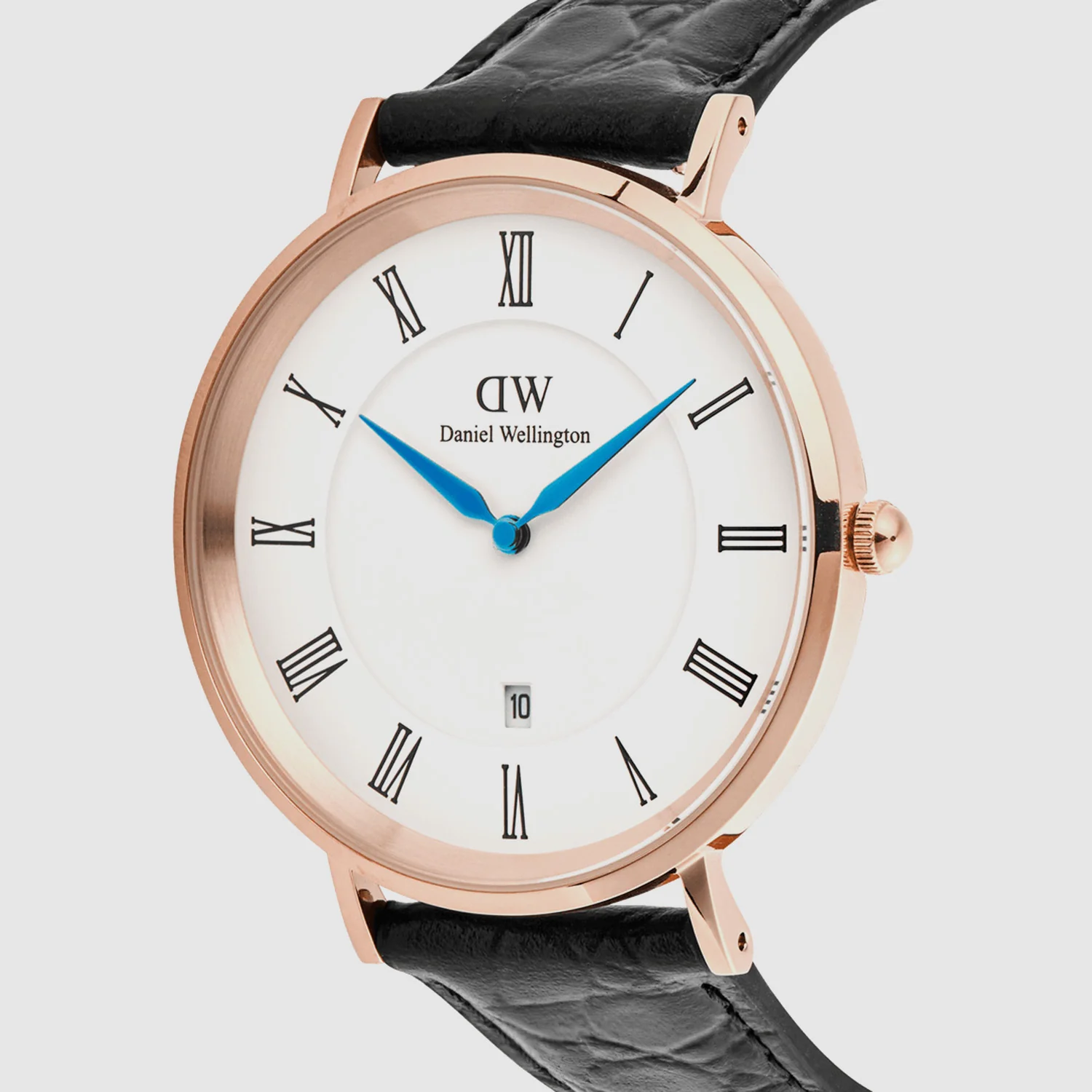 Classic Men Quartz White Dial Analog Leather Watch DW00100916K - Image 2