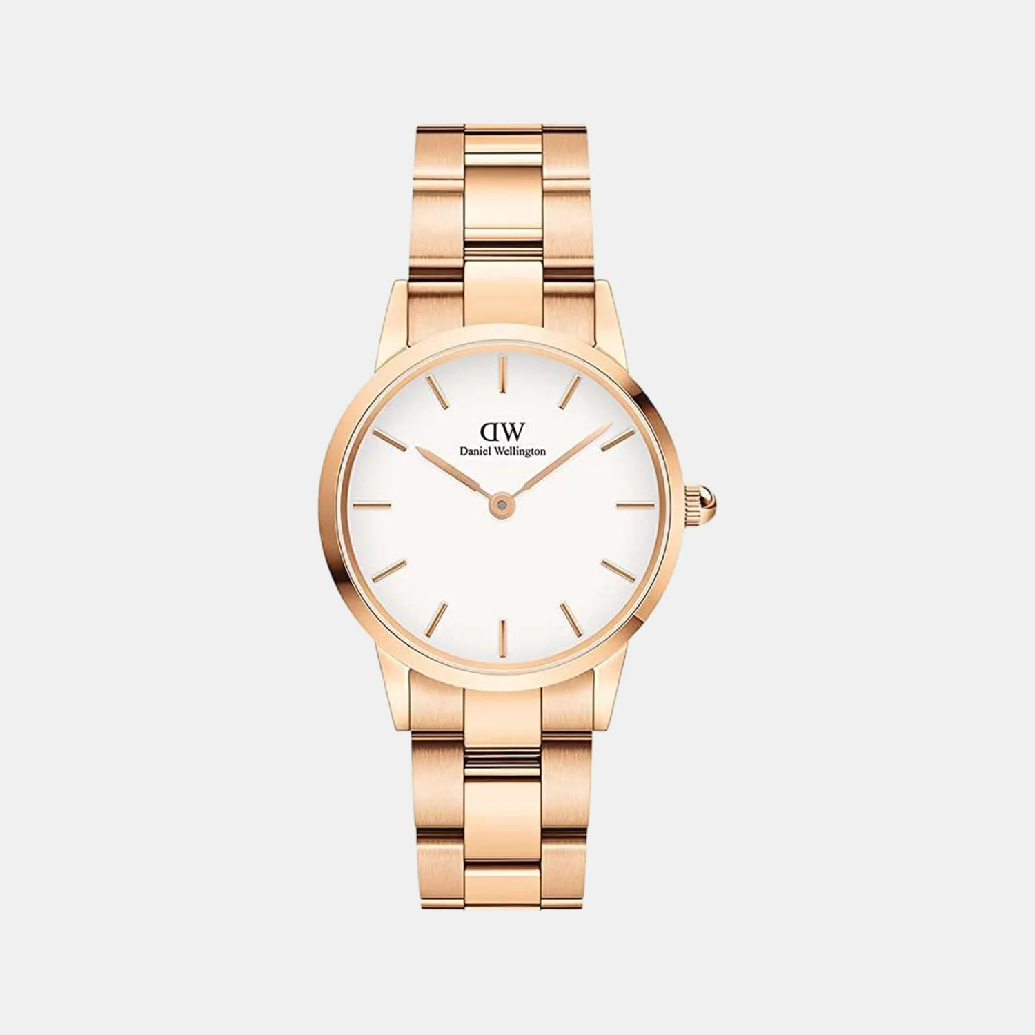 Iconic Women Quartz White Dial Analog Stainless Steel Watch DW00100213K