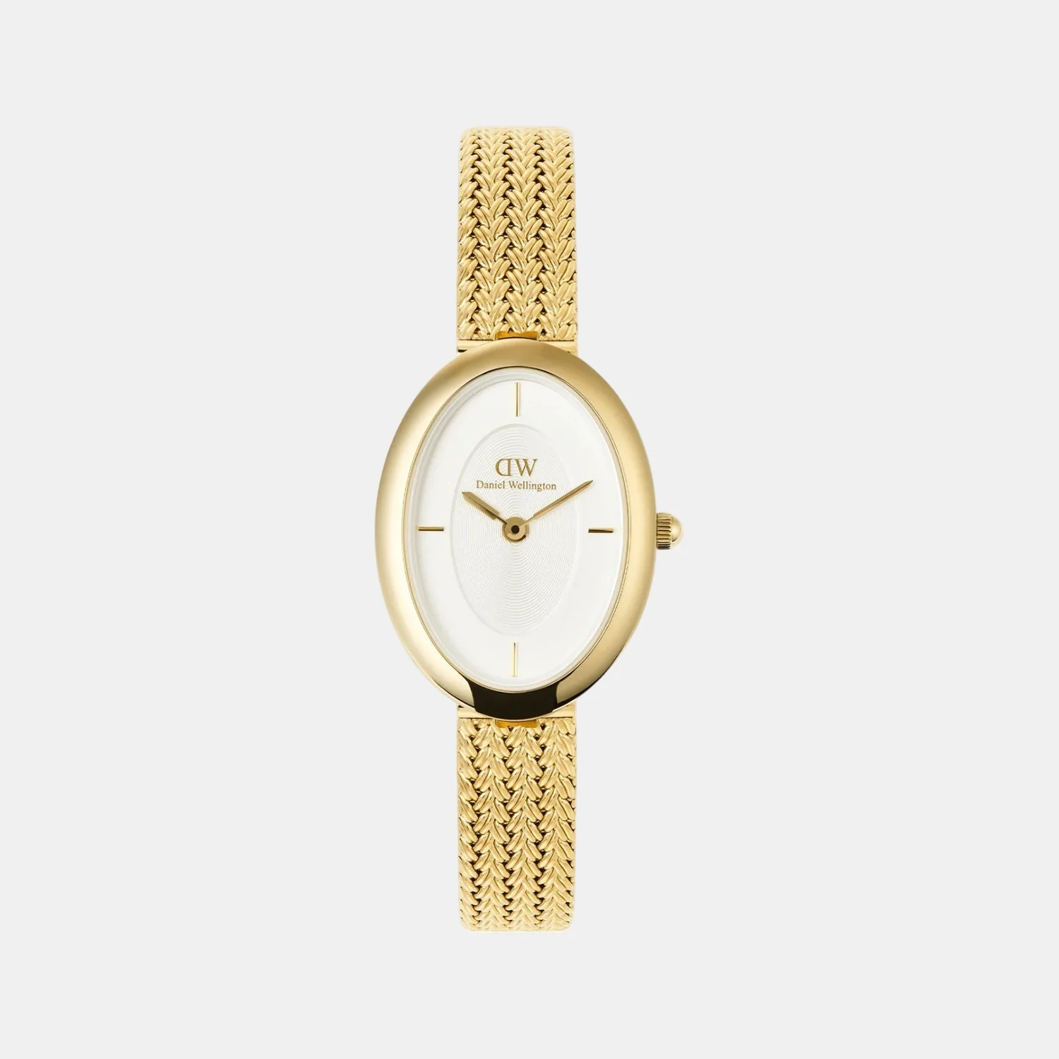 Juliette Women Quartz White Dial Analog Mesh Watch DW00100882