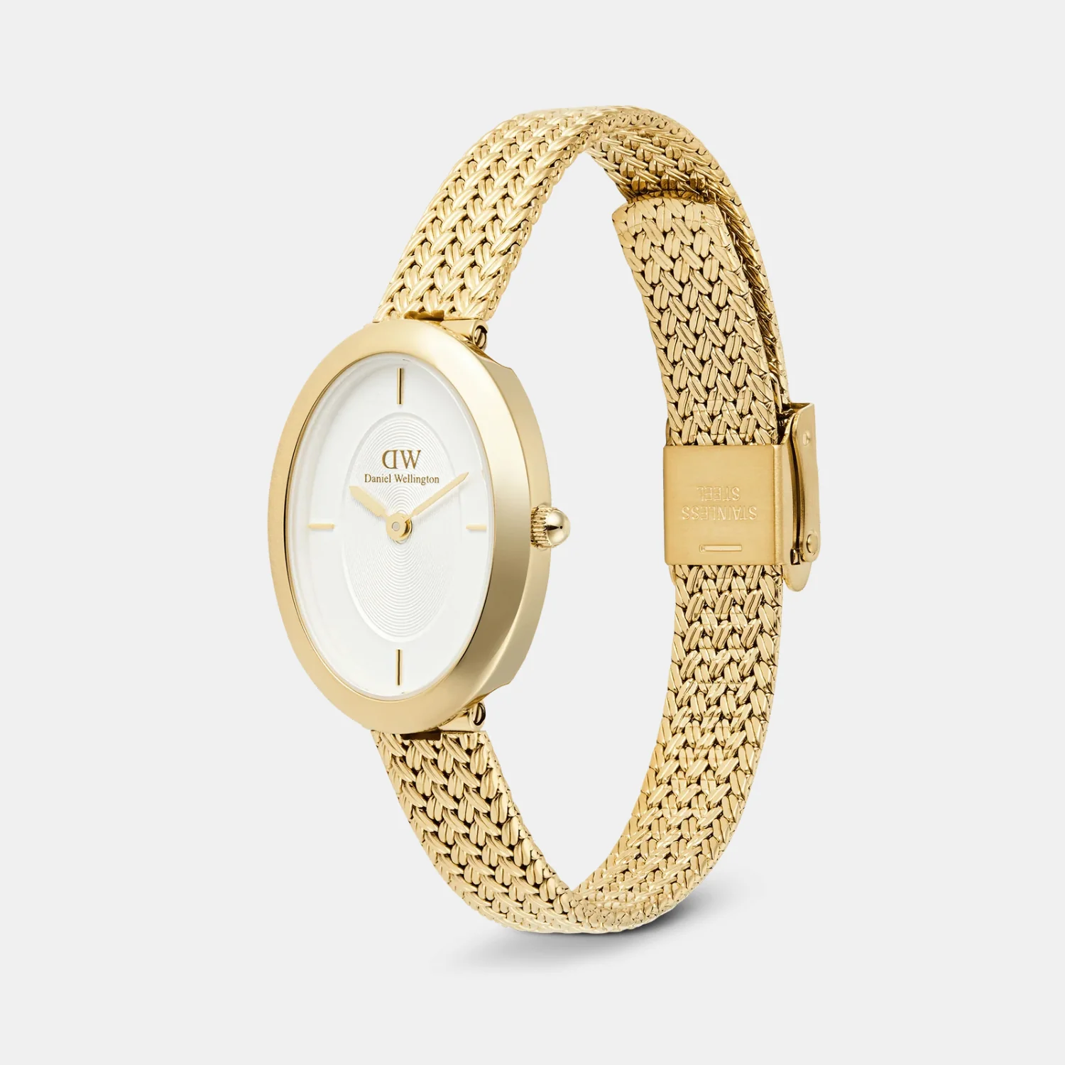Juliette Women Quartz White Dial Analog Mesh Watch DW00100882 - Image 4