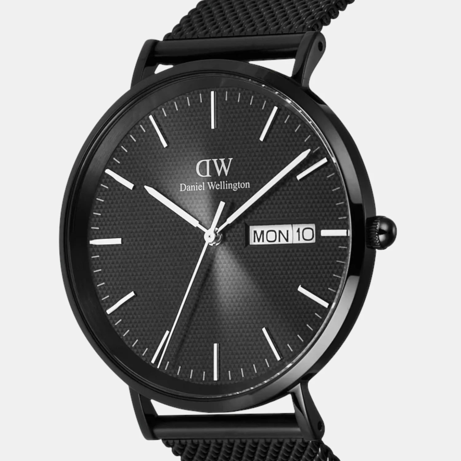 Men Quartz Black Dial Analog Stainless Steel Watch DW00100831K - Image 3
