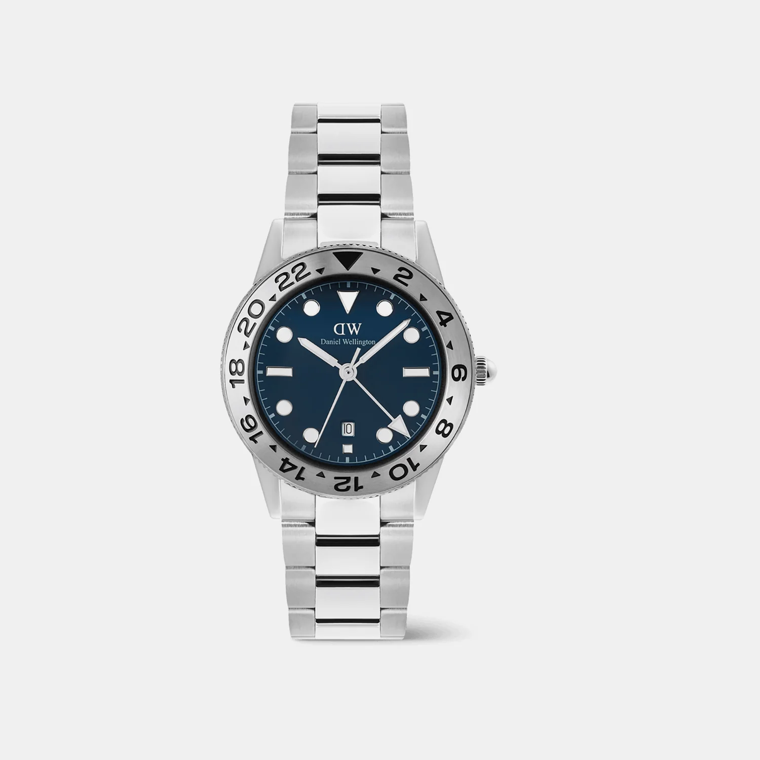 Men Quartz Blue Dial Analog Stainless Steel Watch DW00100922
