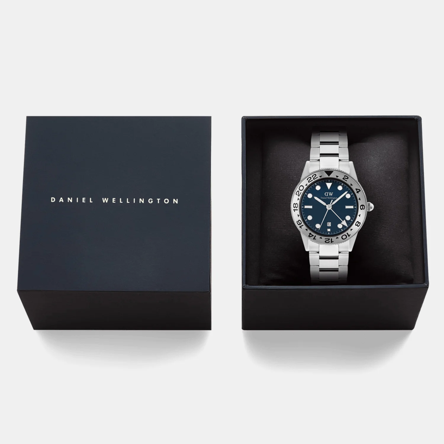 Men Quartz Blue Dial Analog Stainless Steel Watch DW00100922 - Image 6