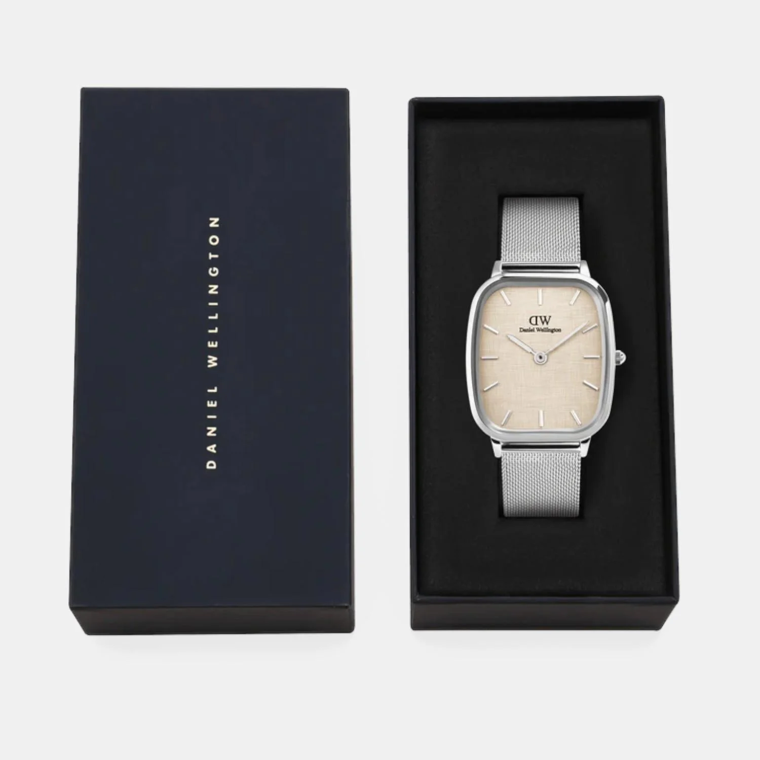 Men Quartz Silver Dial Analog Stainless Steel Watch DW00100814K - Image 6