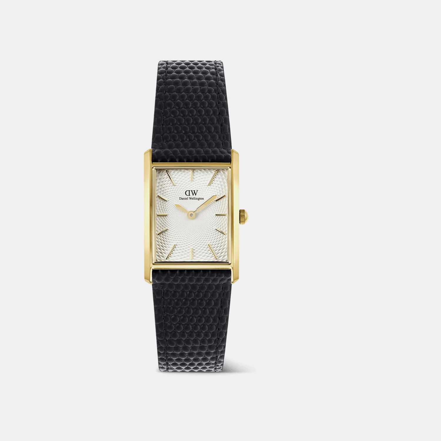 Men Quartz White Dial Analog Leather Watch DW00100899