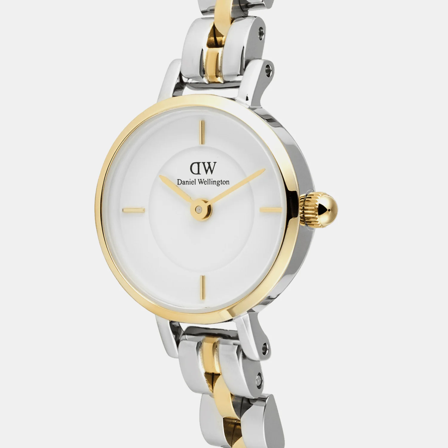 Petite Mini Arch Women Quartz White Dial Analog Stainless Steel Watch DW00100923 - Image 3