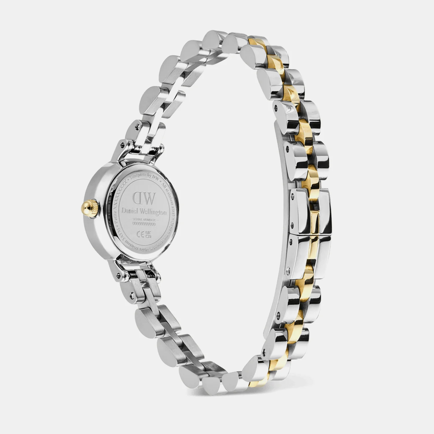 Petite Mini Arch Women Quartz White Dial Analog Stainless Steel Watch DW00100923 - Image 5