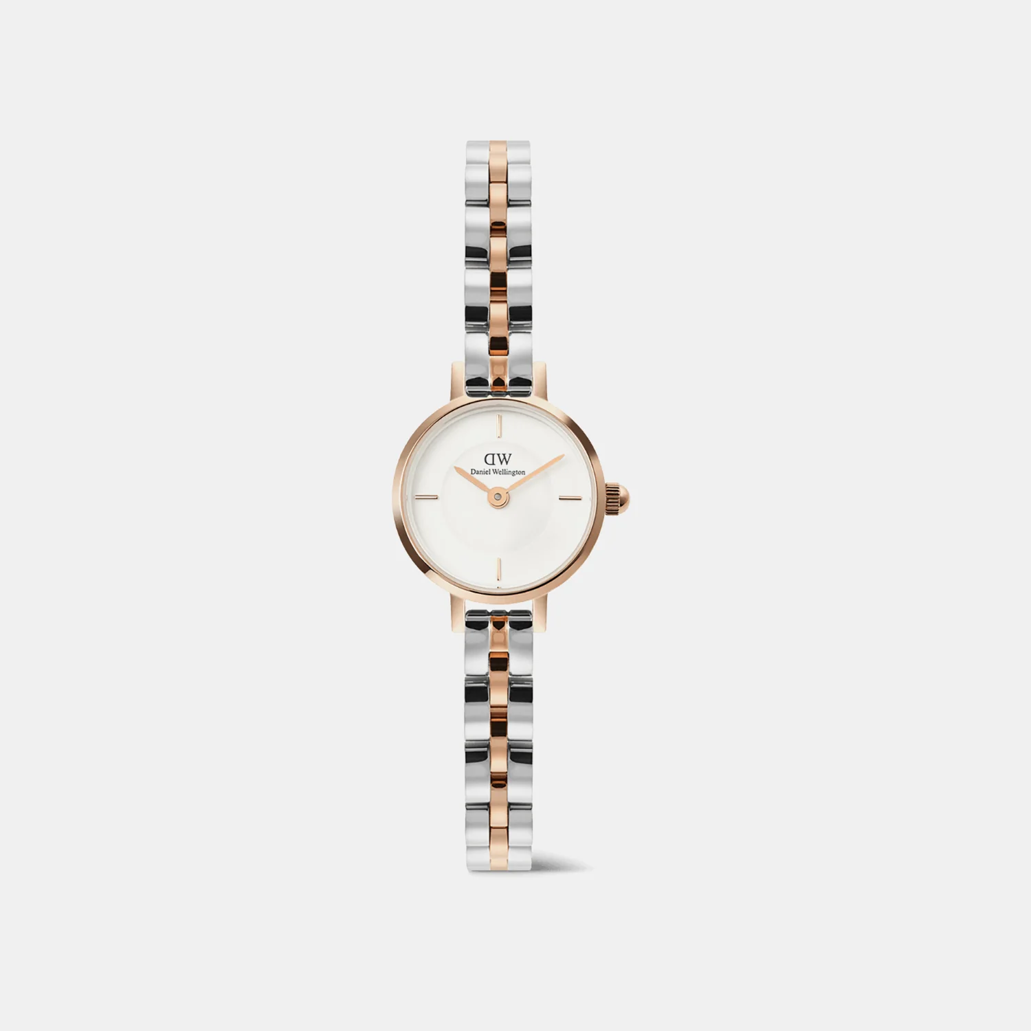 Petite Mini Arch Women Quartz White Dial Analog Stainless Steel Watch DW00100924