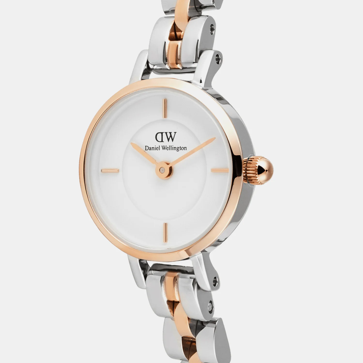Petite Mini Arch Women Quartz White Dial Analog Stainless Steel Watch DW00100924 - Image 2