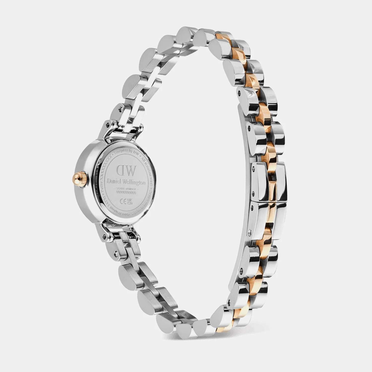 Petite Mini Arch Women Quartz White Dial Analog Stainless Steel Watch DW00100924 - Image 5