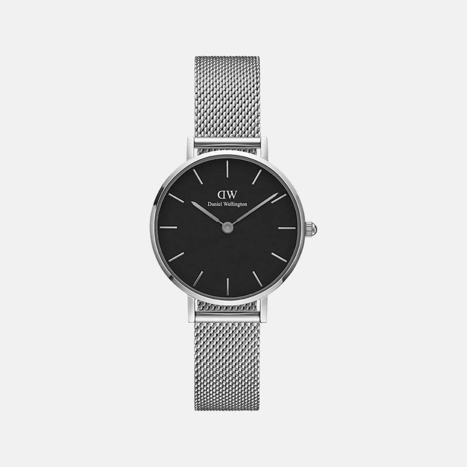 Petite Women Quartz Black Dial Analog Stainless Steel Watch DW00100218K - Image 2