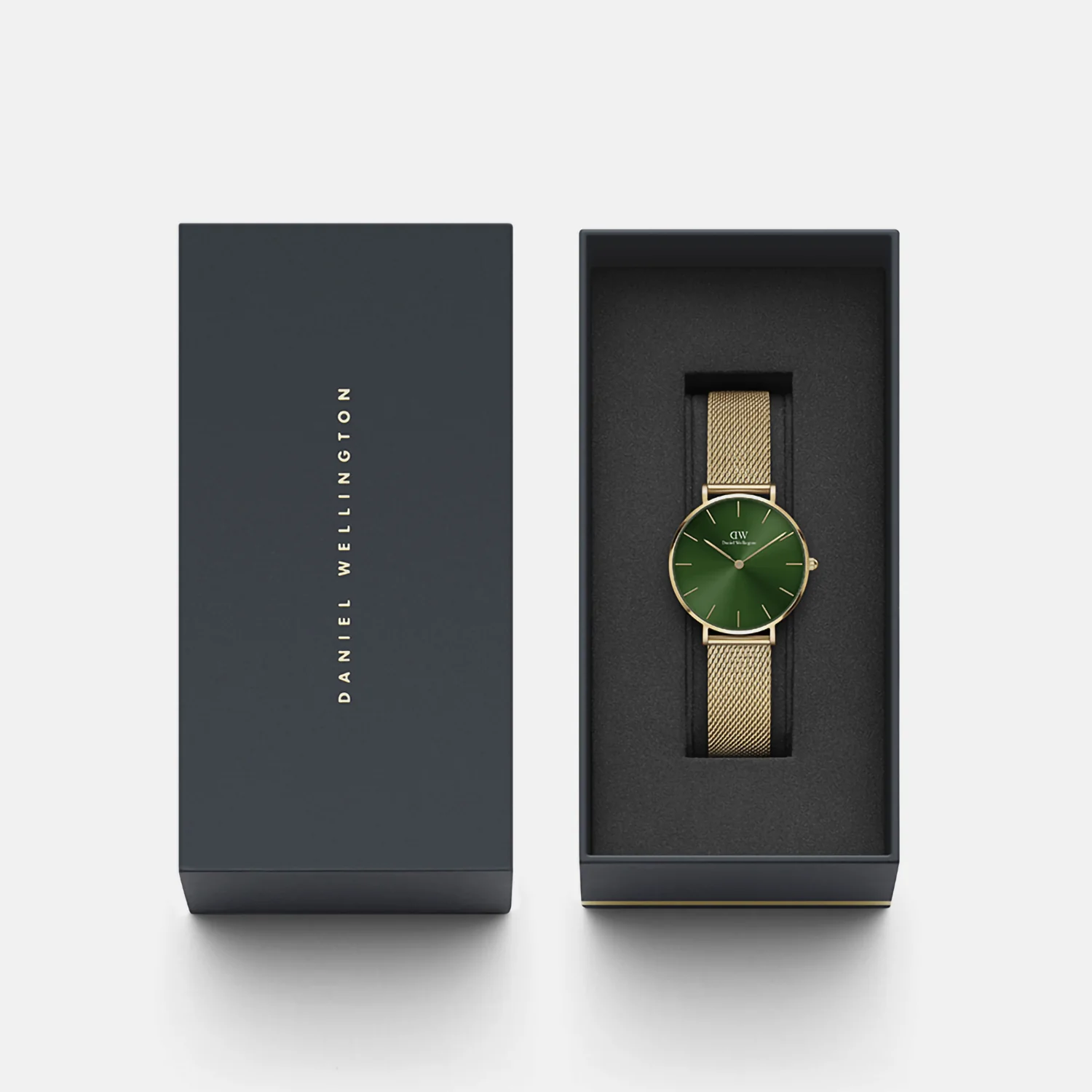 Petite Women Quartz Green Dial Analog Stainless Steel Watch DW00100480K - Image 4