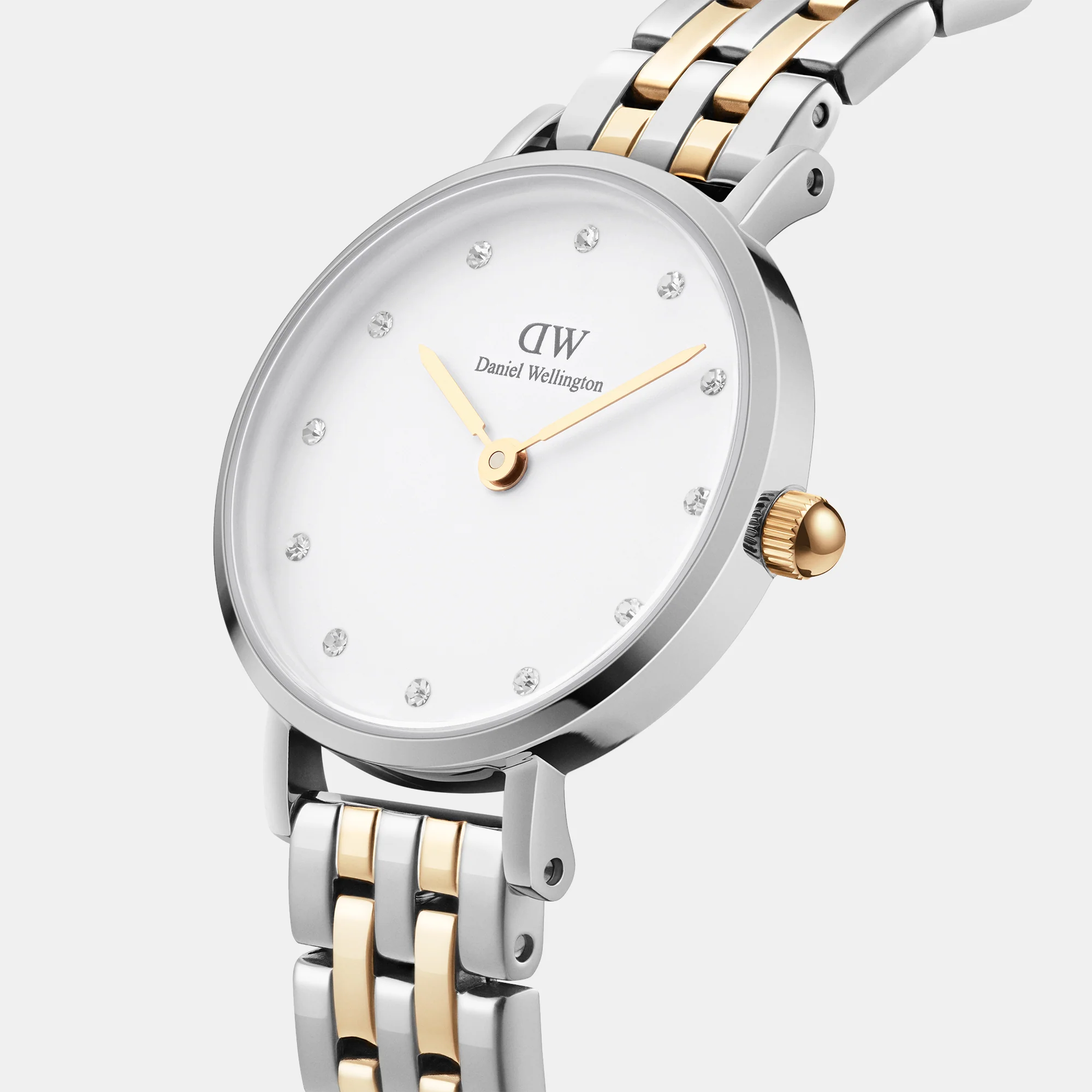 Petite Women Quartz White Dial Analog Stainless Steel Watch DW00100616K - Image 5