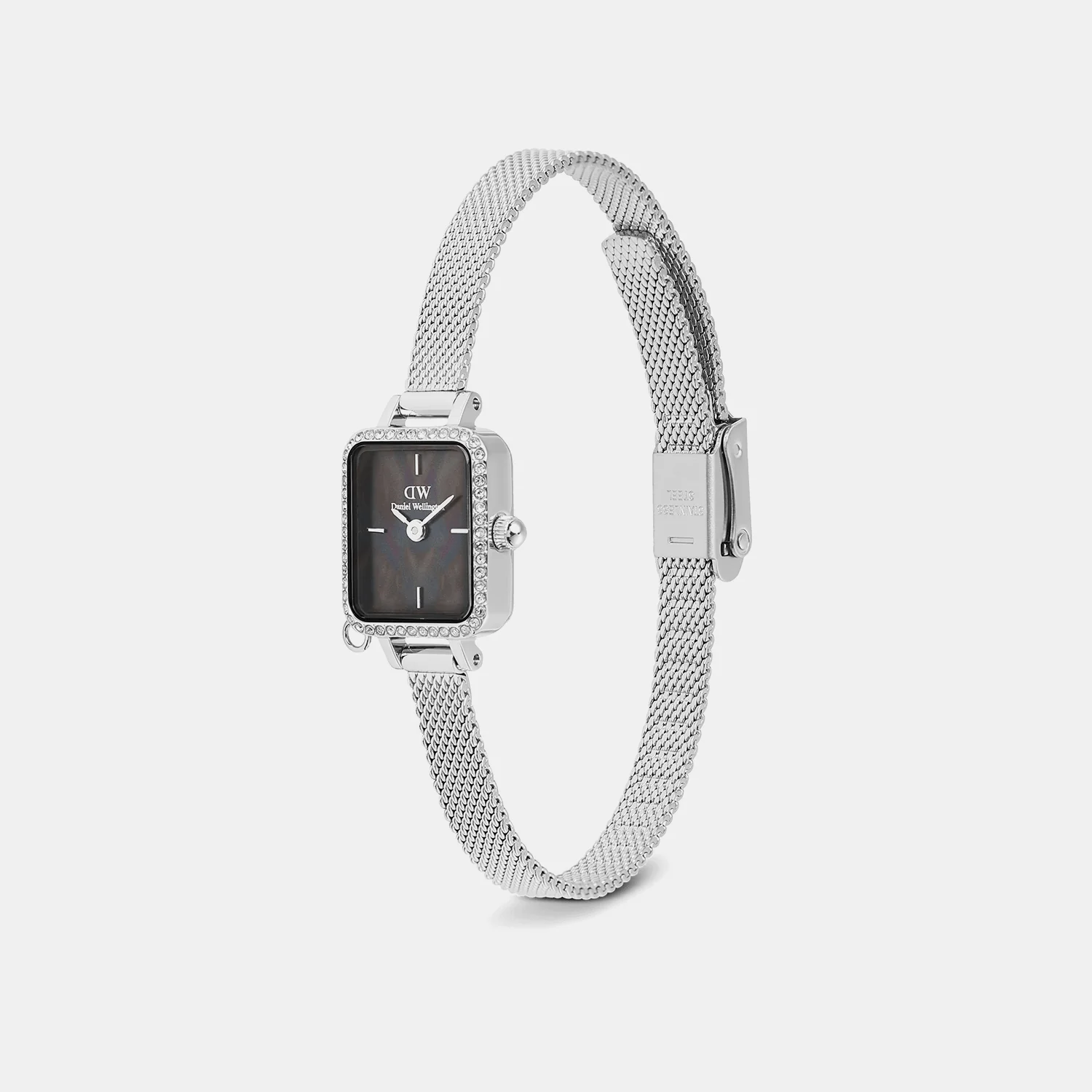 Quadro Women Quartz Black Dial Analog Mesh Watch DW00100750 - Image 2