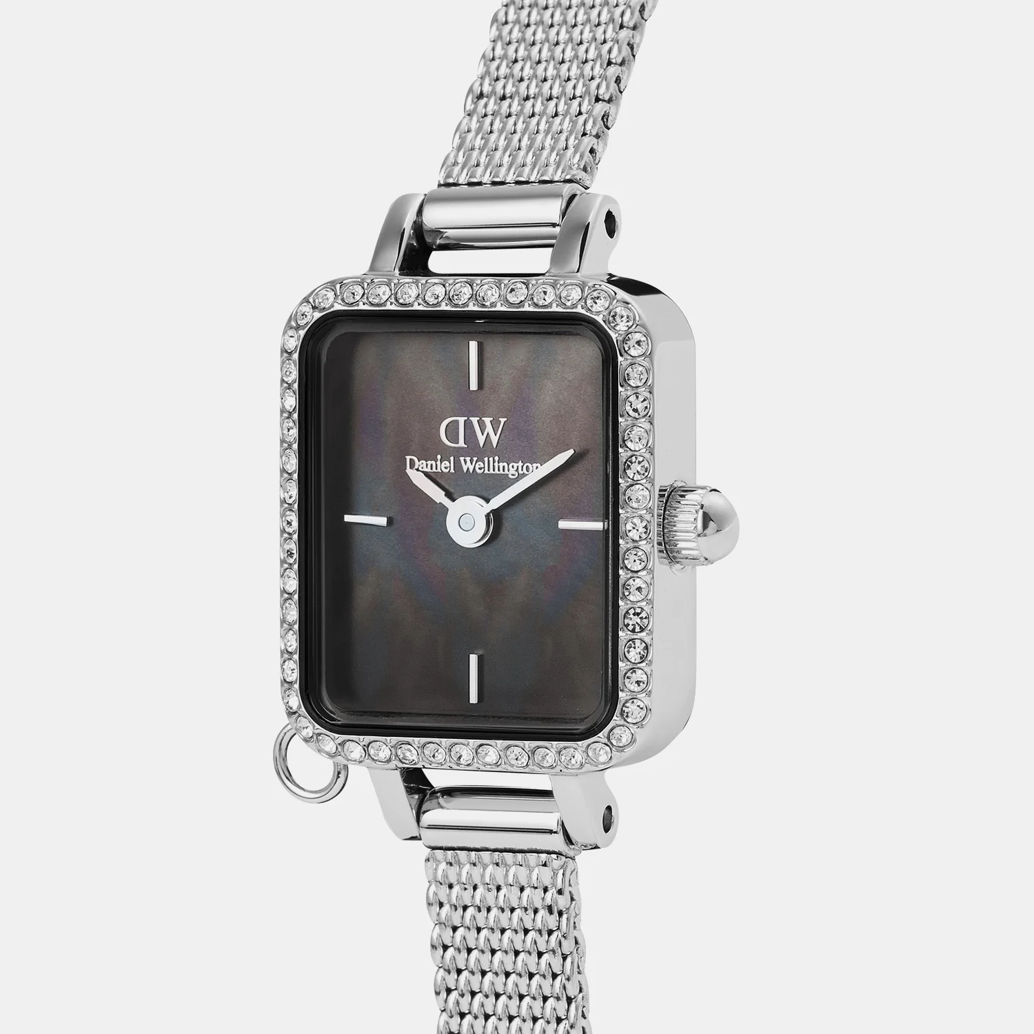Quadro Women Quartz Black Dial Analog Mesh Watch DW00100750 - Image 3