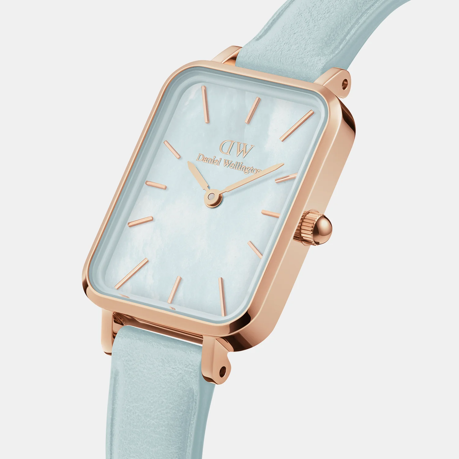Quadro Women Quartz Blue Dial Analog Leather Watch DW00100638K - Image 2