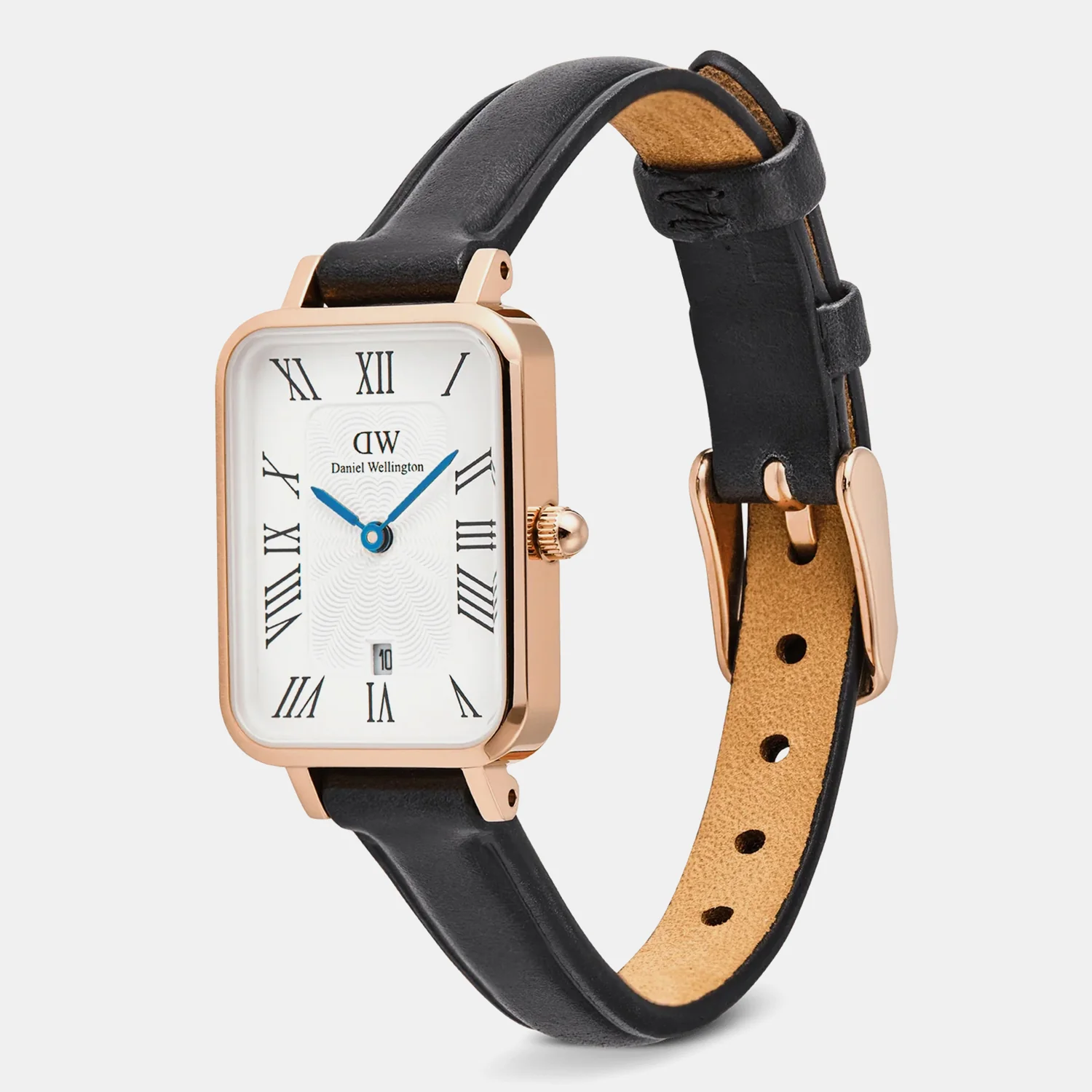 Quadro Women Quartz White Dial Analog Leather Watch DW00100862K - Image 3