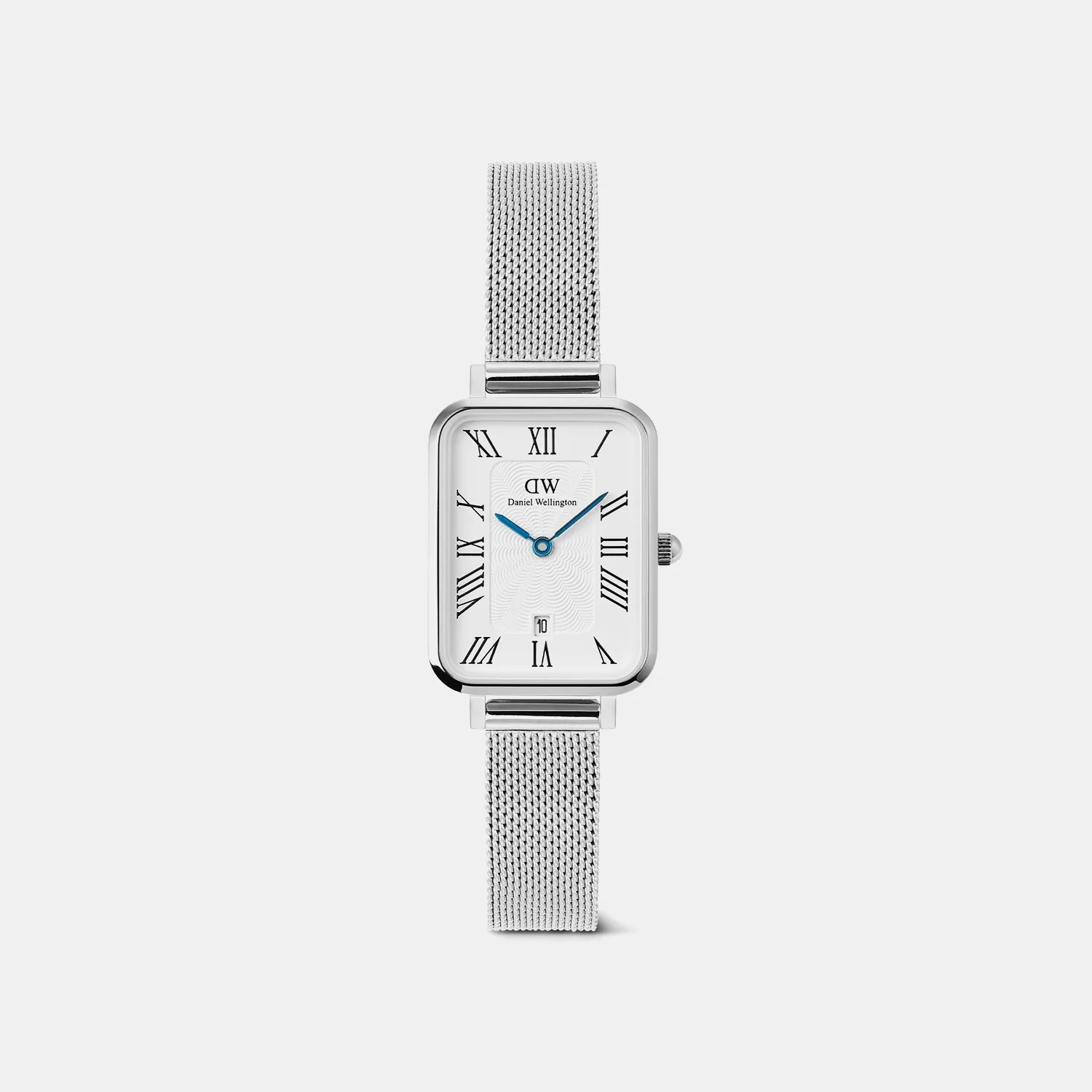 Quadro Women Quartz White Dial Analog Mesh Watch DW00100863K