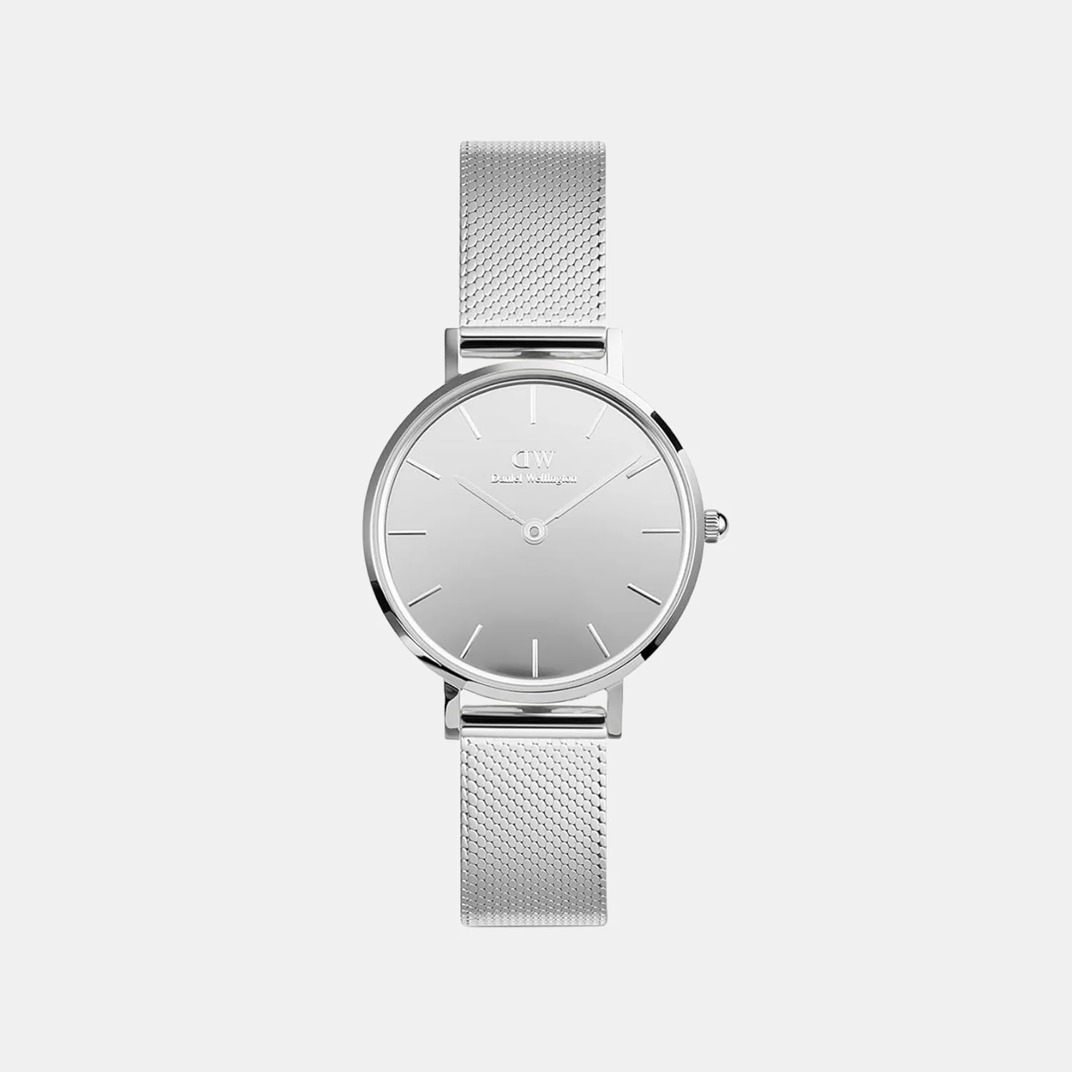Women Quartz Silver Dial Analog Stainless Steel Watch DW00100796K