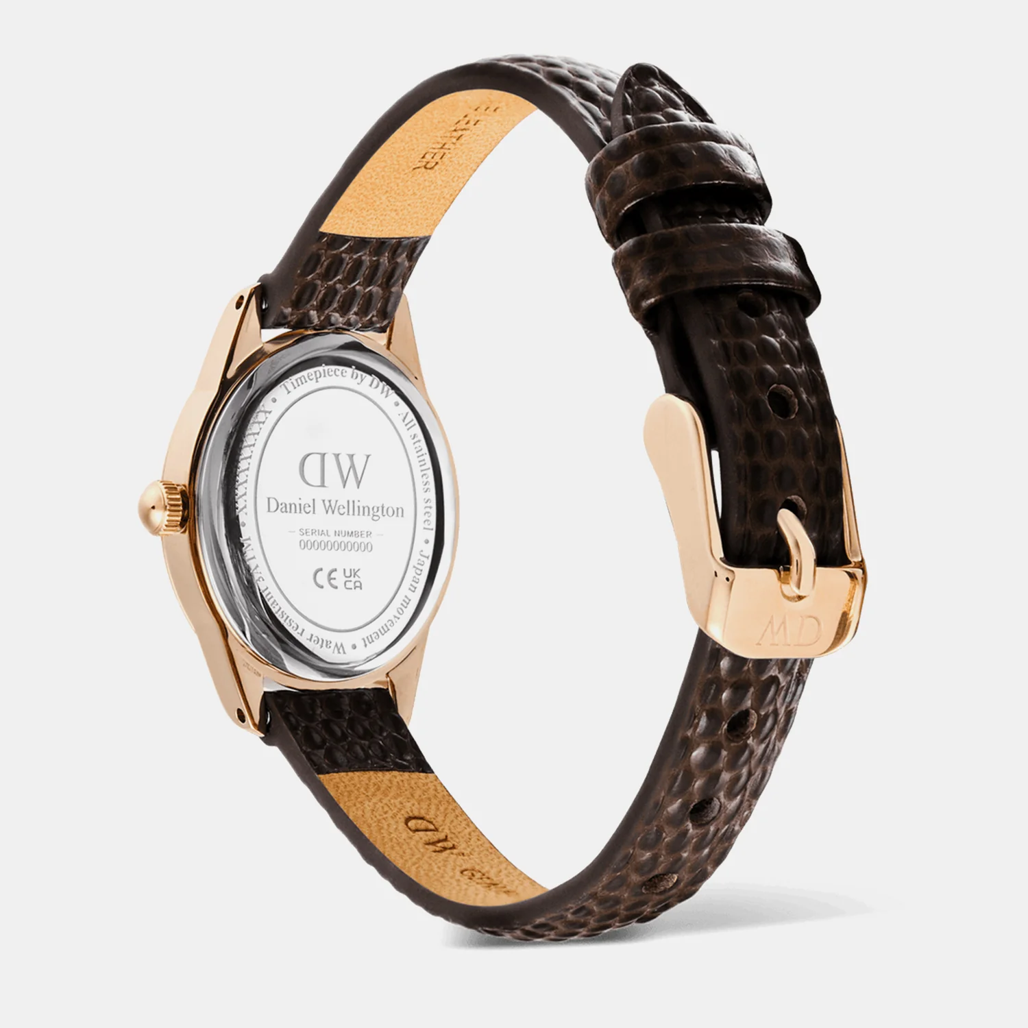 Women Quartz White Dial Analog Leather Watch DW00100894 - Image 5