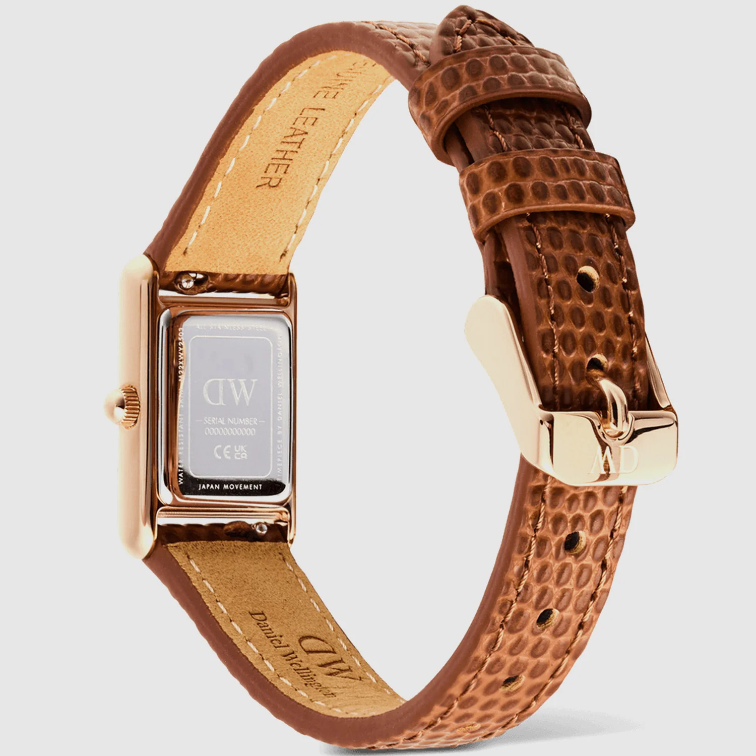 Women Quartz White Dial Analog Leather Watch DW00100909 - Image 4