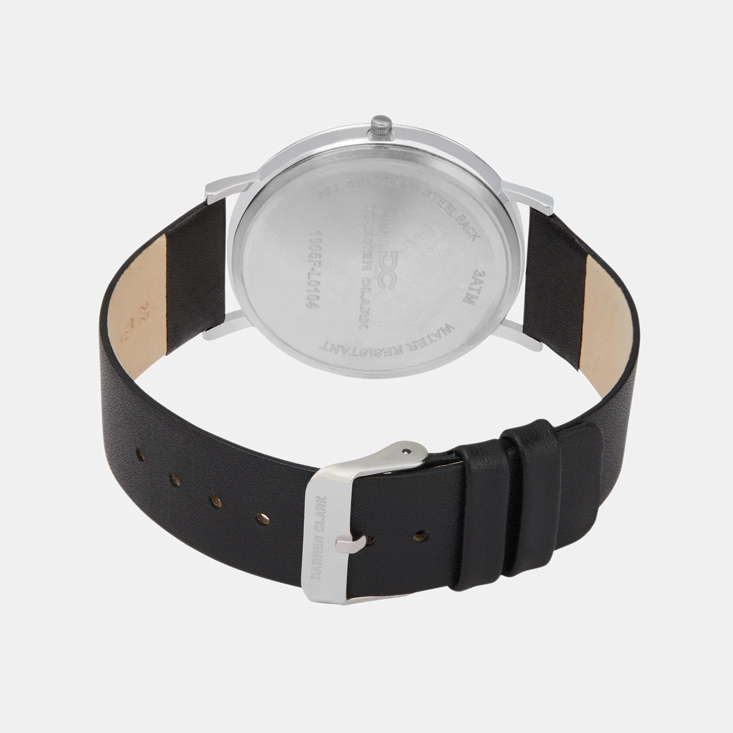 Men Quartz Black Dial Analog Leather Watch 1005F-L0104 - Image 4
