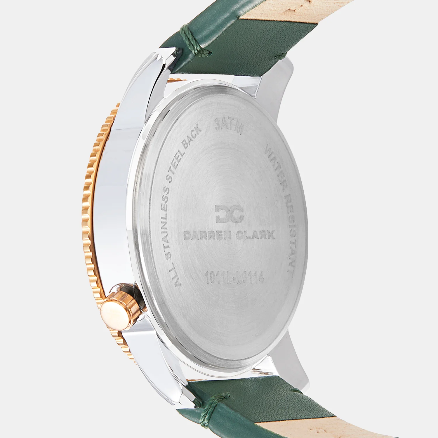 Men Quartz Green Dial Multi-Function Leather Watch 1011L-L0114 - Image 4