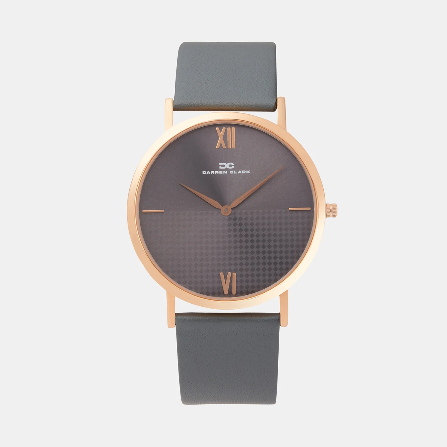 Men Quartz Grey Dial Analog Leather Watch 1005I-L0315 - Image 2