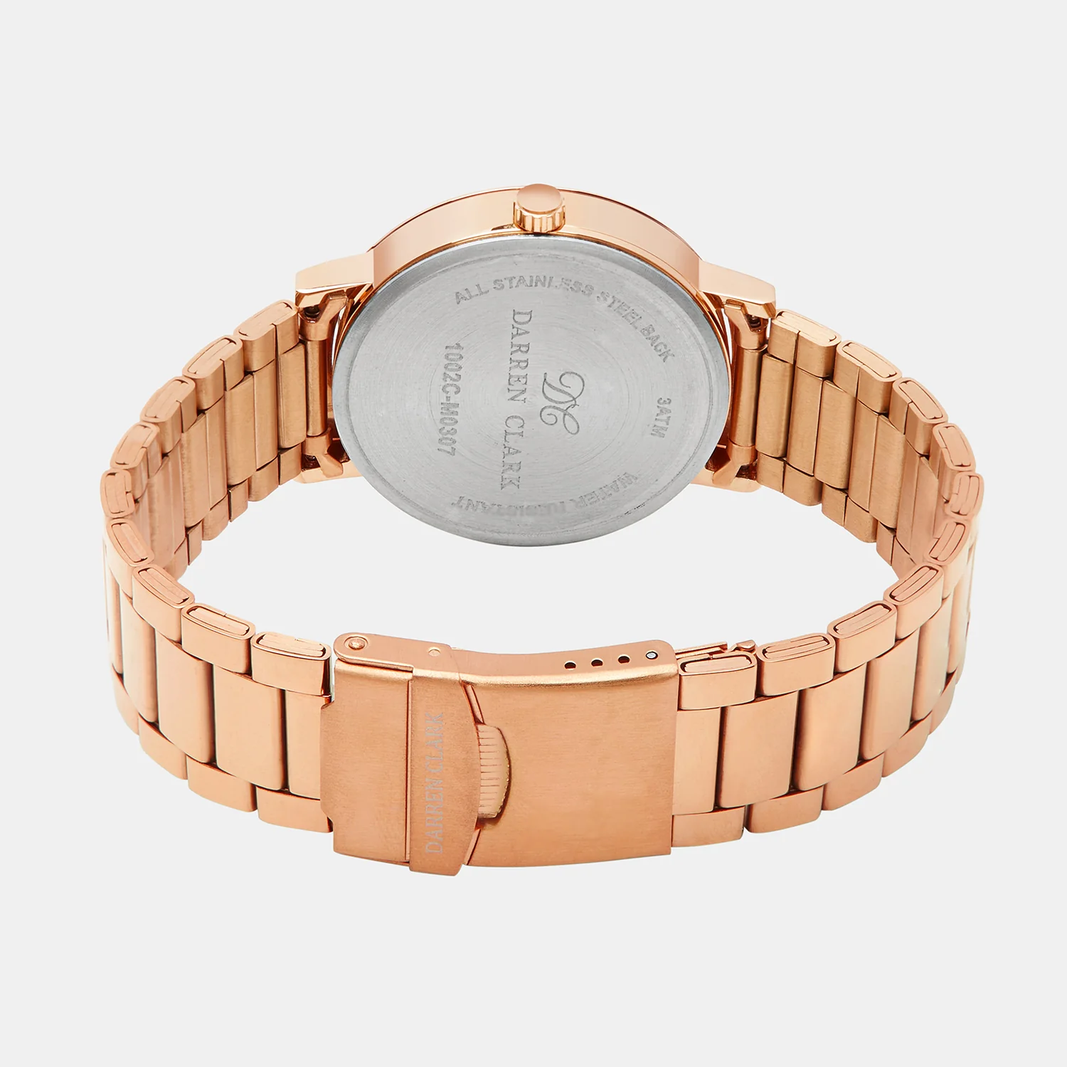 Men Quartz Rose Gold Dial Analog Stainless Steel Watch 1002C-M0307 - Image 4