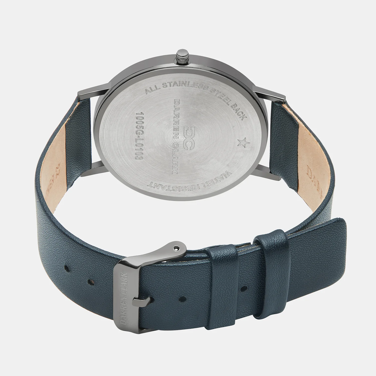 Men Quartz Silver Dial Analog Leather Watch 1005G-L0103 - Image 4