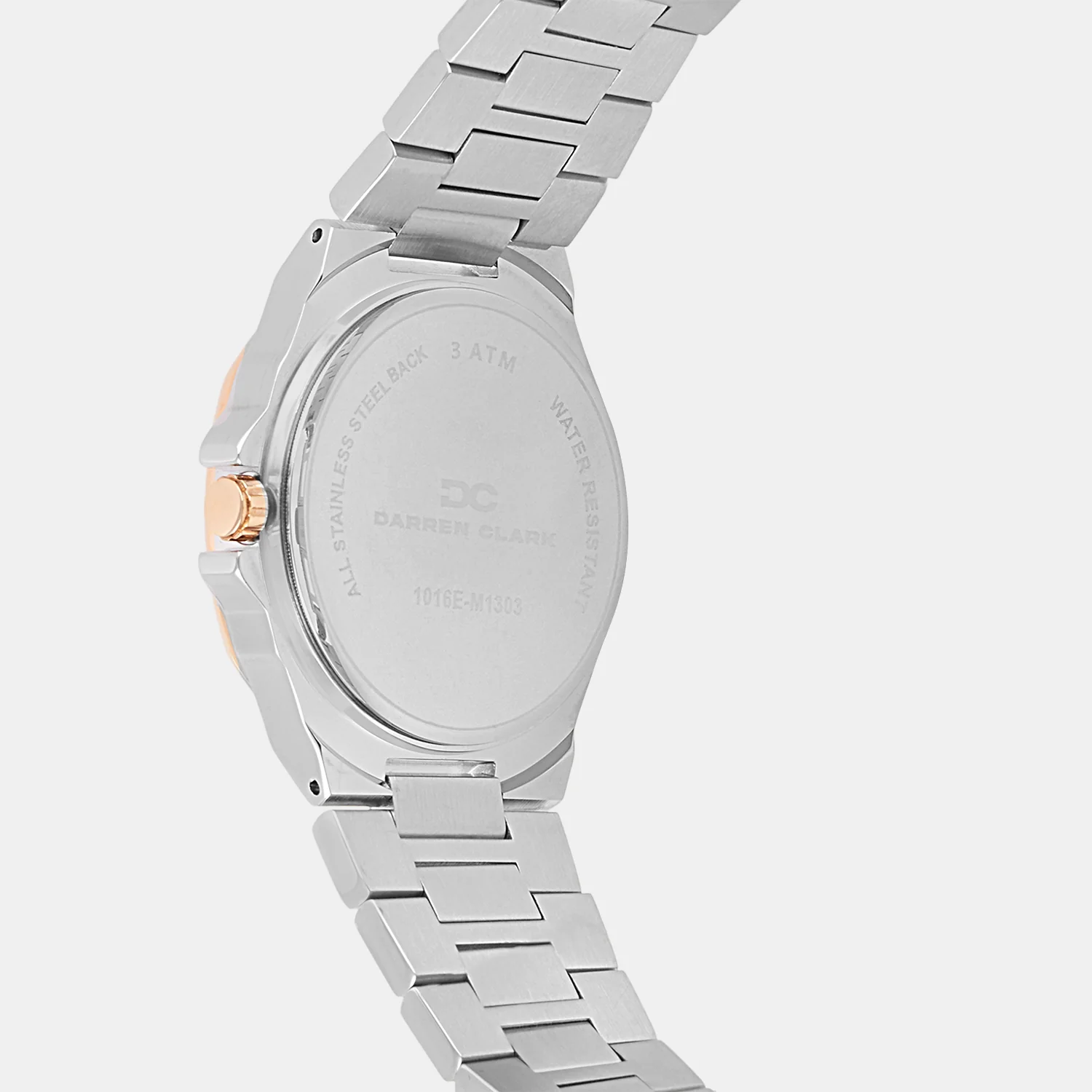 Men Quartz Silver Dial Analog Metal Watch 1016E-M1303 - Image 3