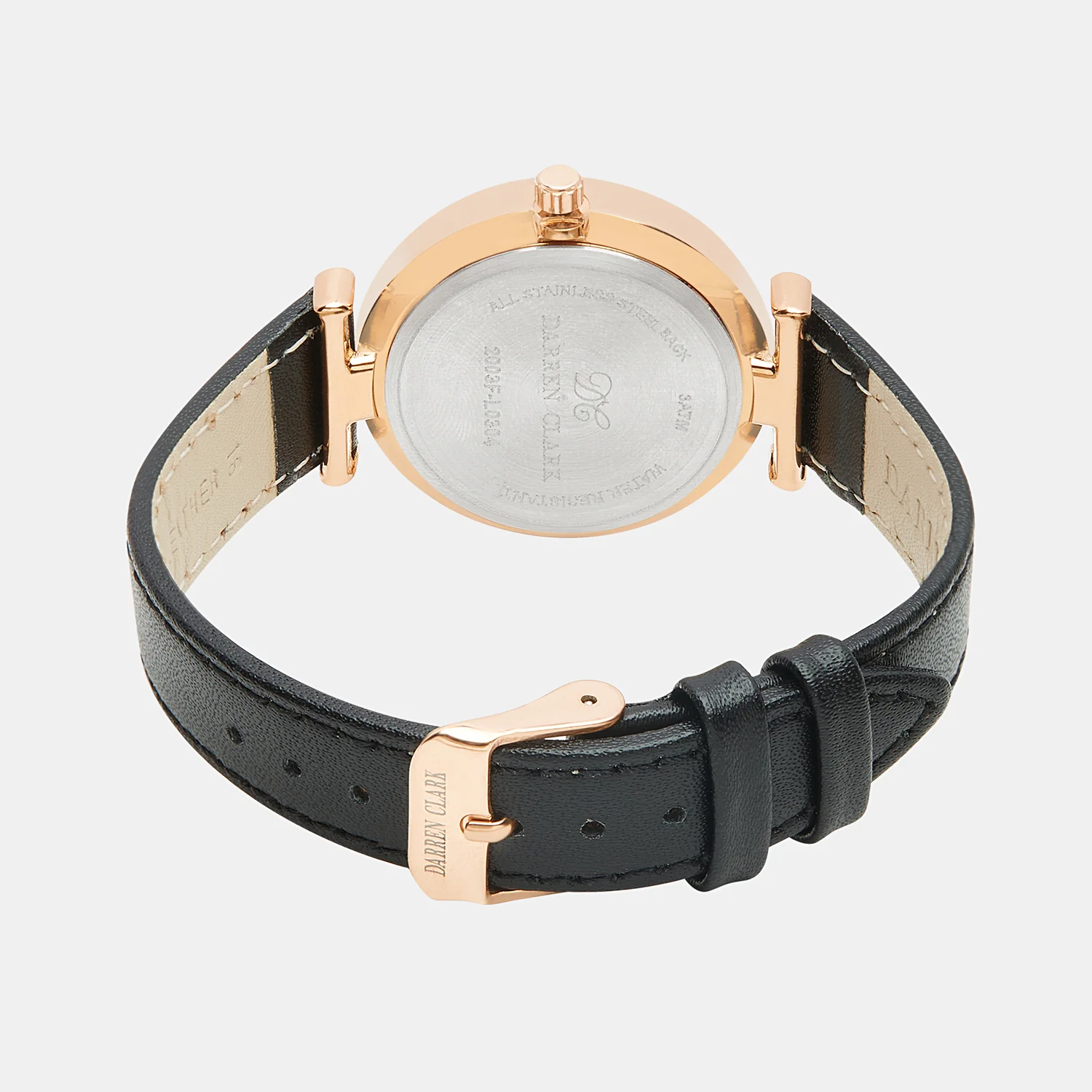 Women Quartz Black Dial Chronograph Leather Watch 2003F-L0304 - Image 4
