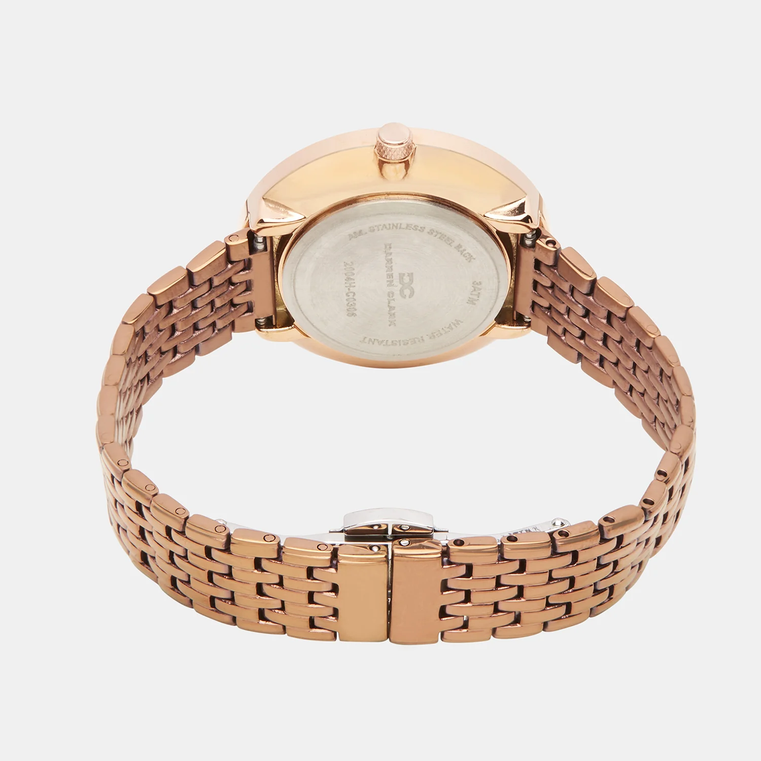 Women Quartz Brown Dial Analog Stainless Steel Watch 2004H-C0306 - Image 4