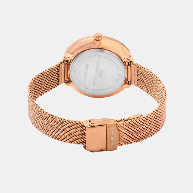 Women Quartz Green Dial Analog Mesh Watch 2007C-E0314 - Image 5