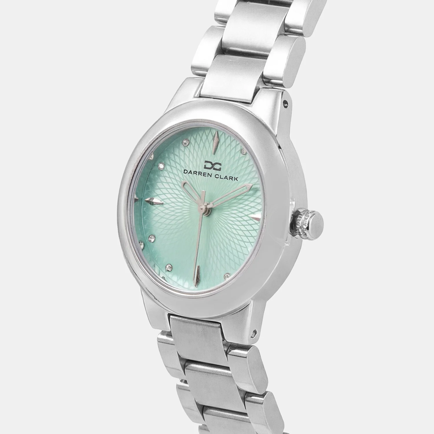Women Quartz Light Blue Dial Analog Metal Watch 2016A-M0117 - Image 2