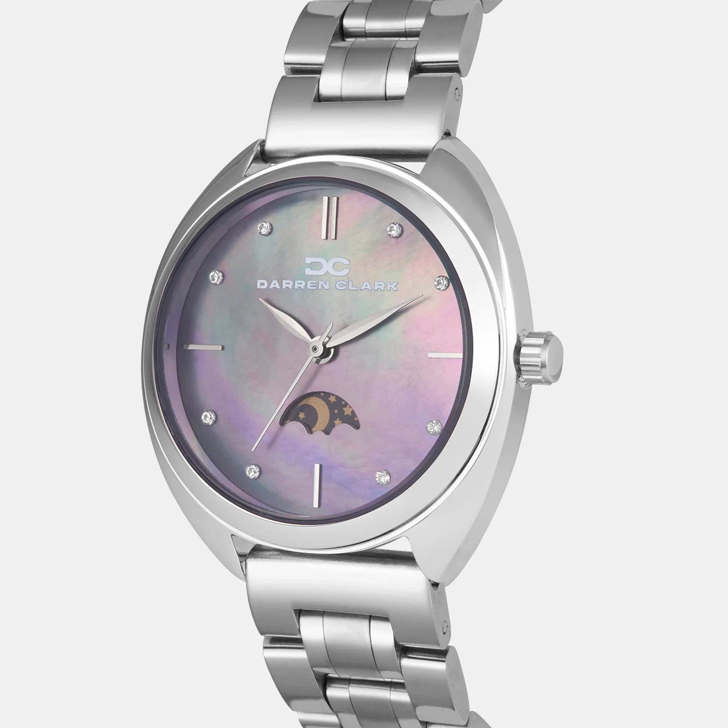 Women Quartz Sea Blue Mother Of Pearl Dial Analog Metal Watch 2011A-M0117 - Image 3
