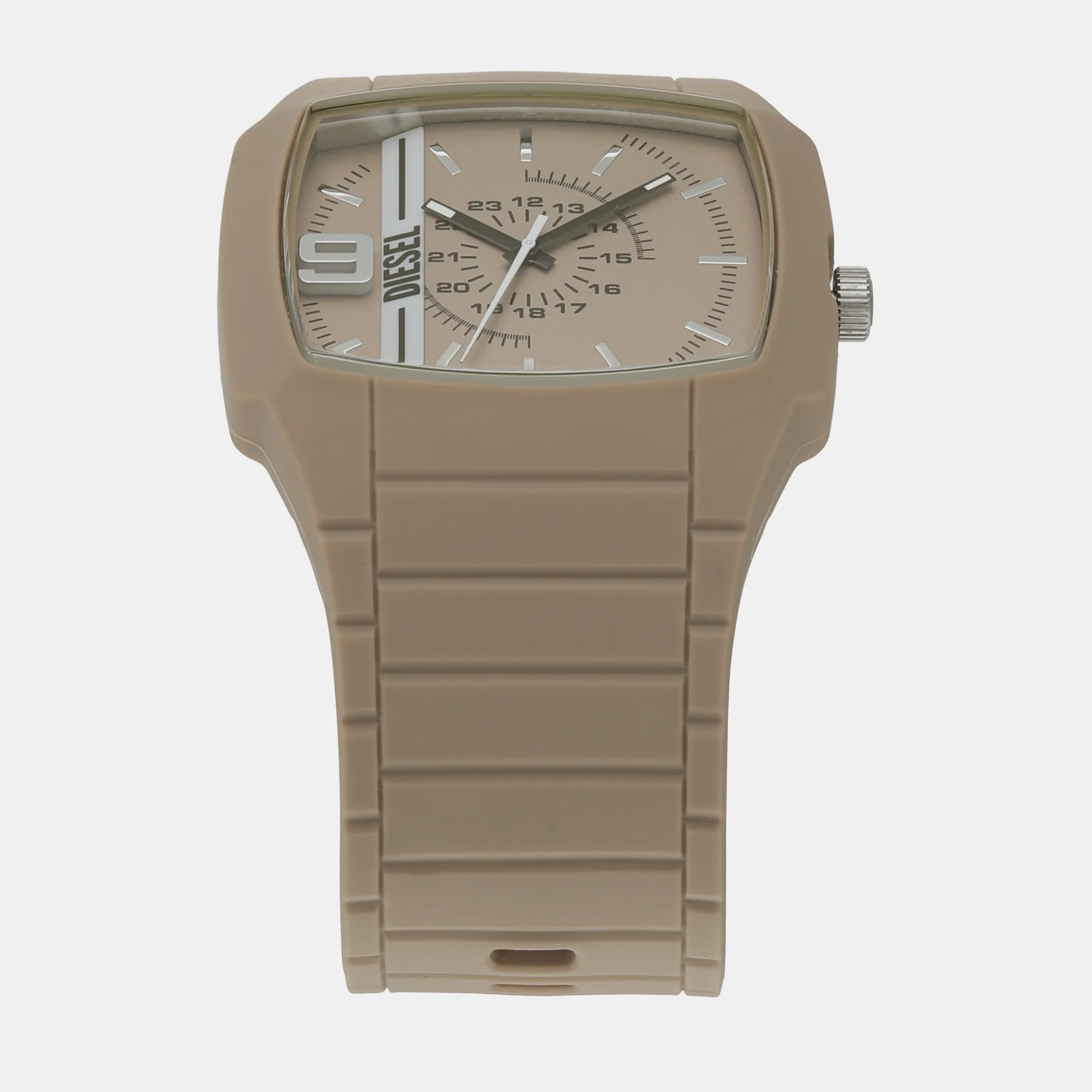 Cliffhanger 2.0 Men Quartz Beige Dial Analog Silicone Watch DZ2167 - Image 2