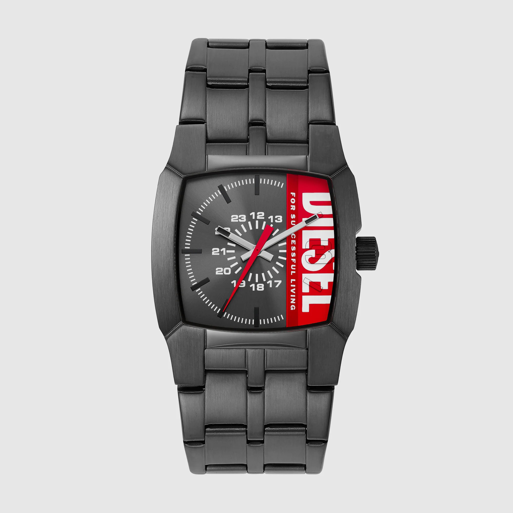 Cliffhanger Men Quartz Grey Dial Analog Stainless Steel Watch DZ2188