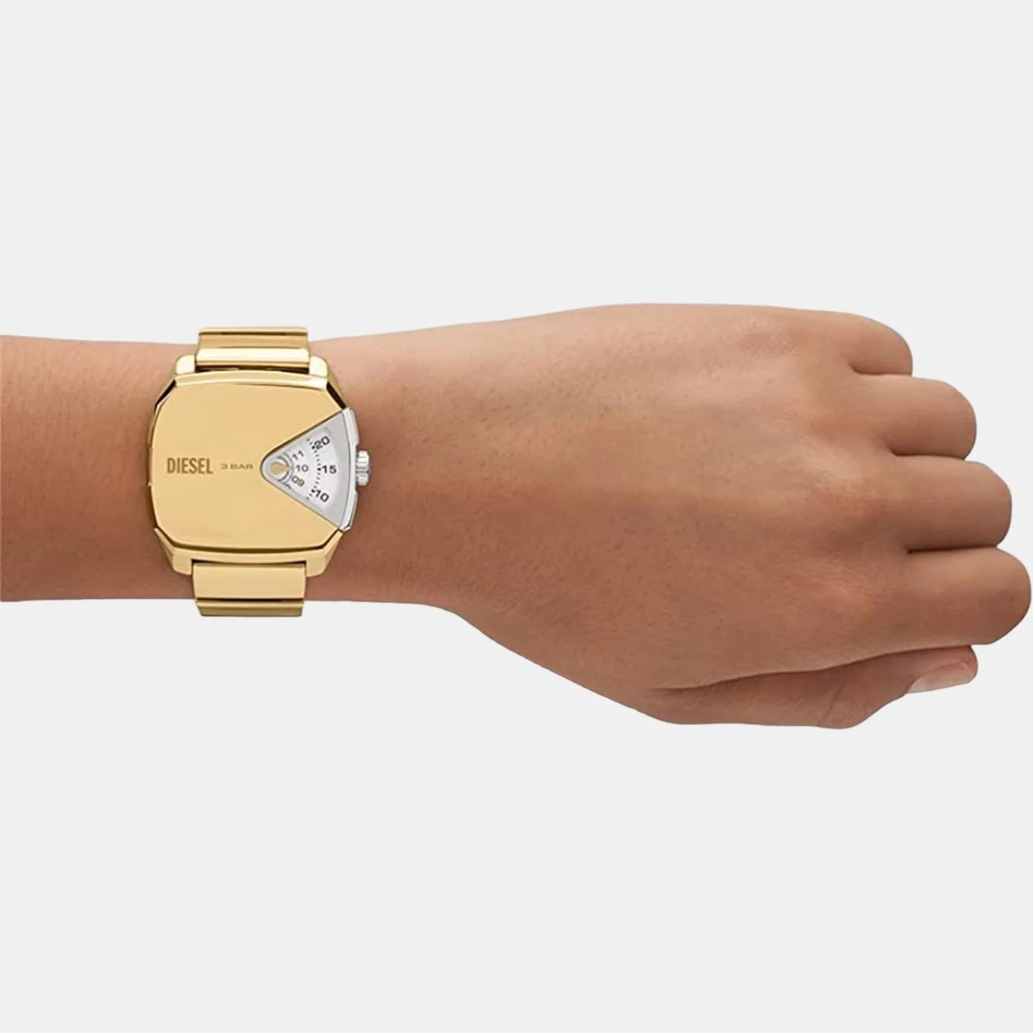 D.V.A. Men Quartz Gold Dial Analog Stainless Steel Watch DZ2154 - Image 7