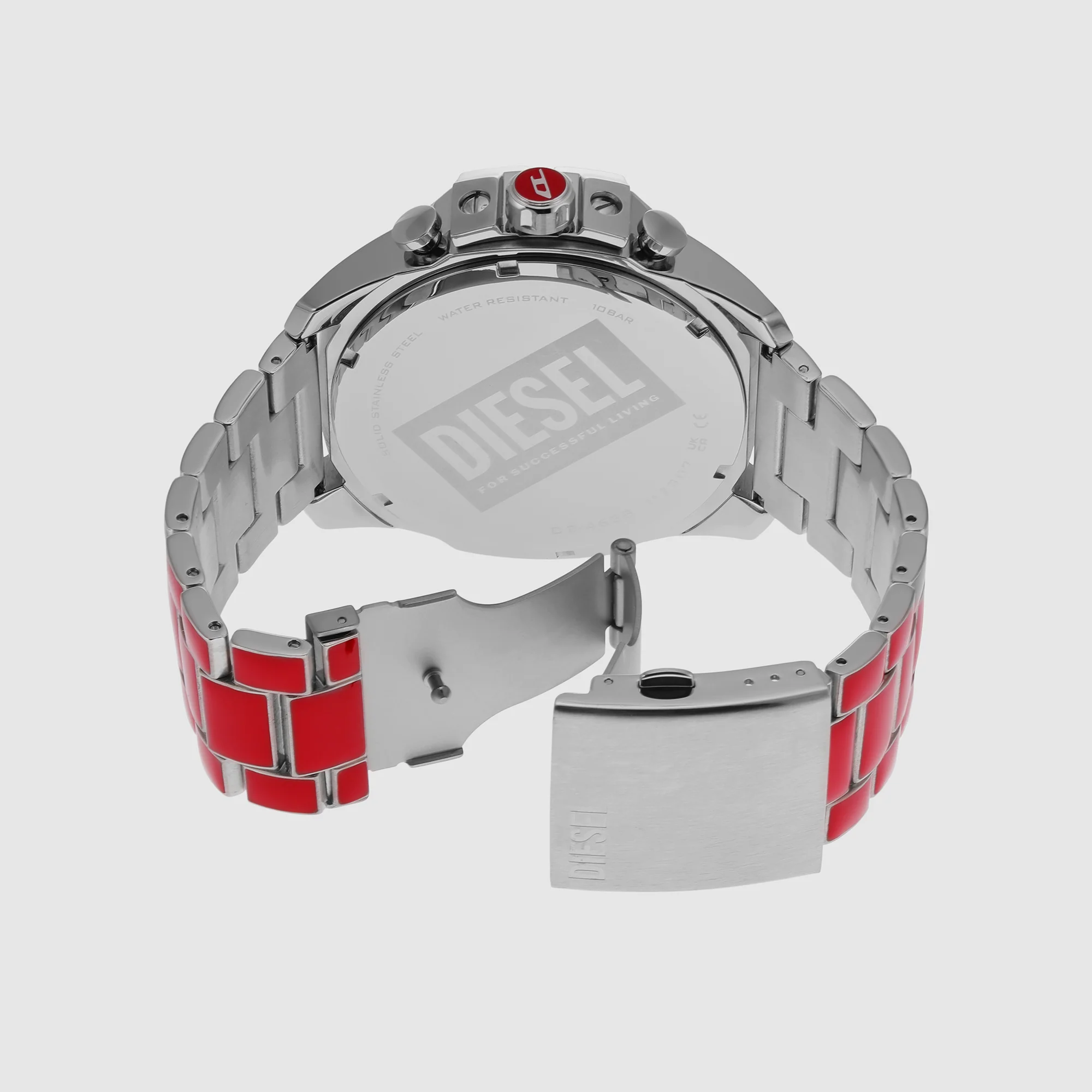 Mega Chief Men Quartz Silver Dial Chronograph Stainless Steel Watch DZ4638 - Image 3