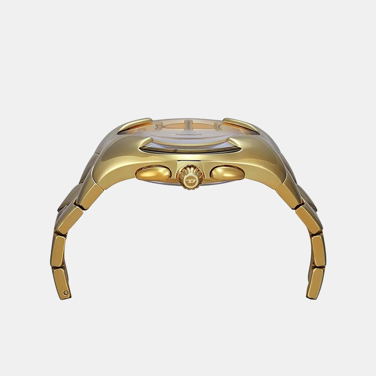 Mercurial Men Quartz Gold Dial Chronograph Stainless Steel Watch DZ4681 - Image 2