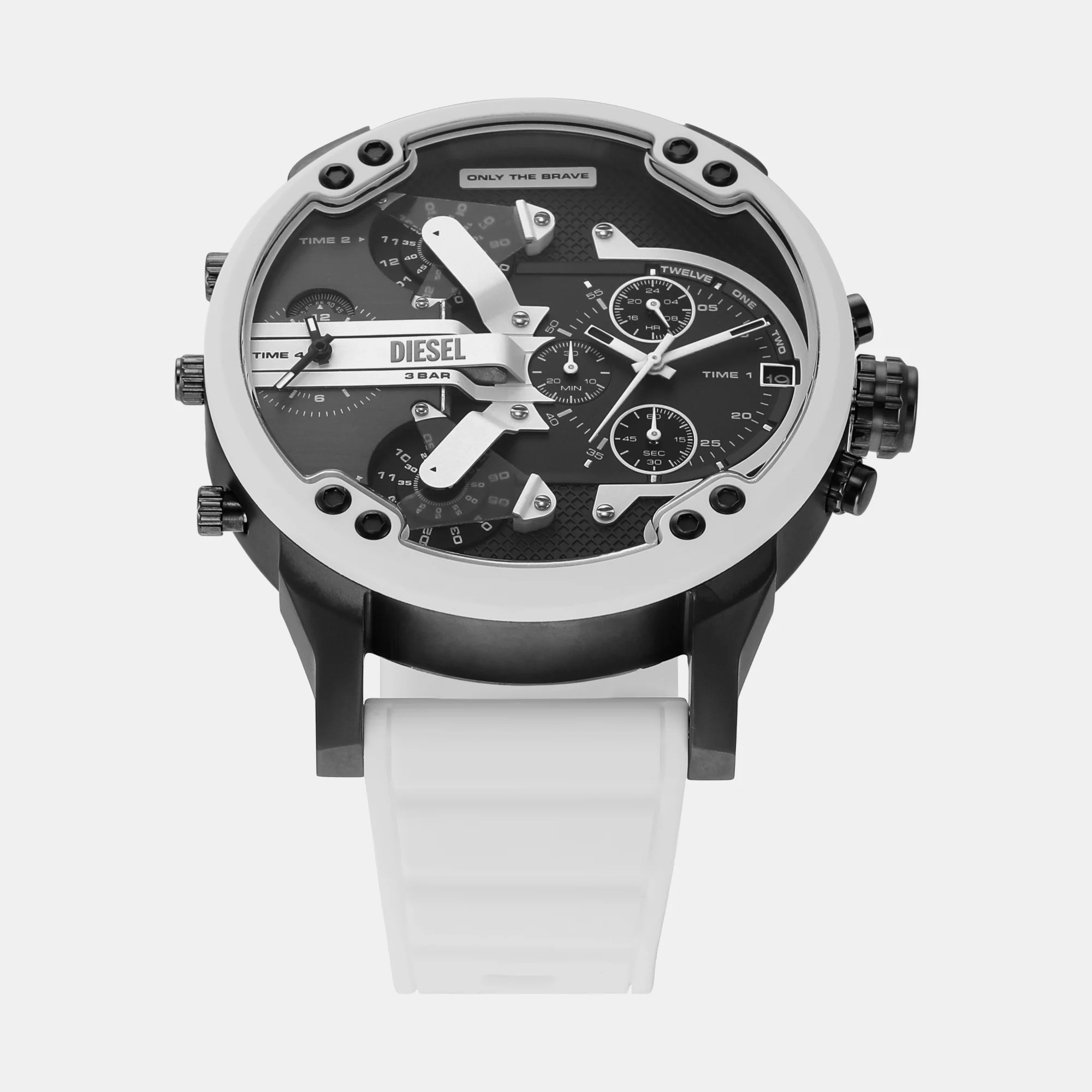 Mr. Daddy 2.0 Men Quartz Grey Dial Chronograph Silicone Watch DZ7478 - Image 2
